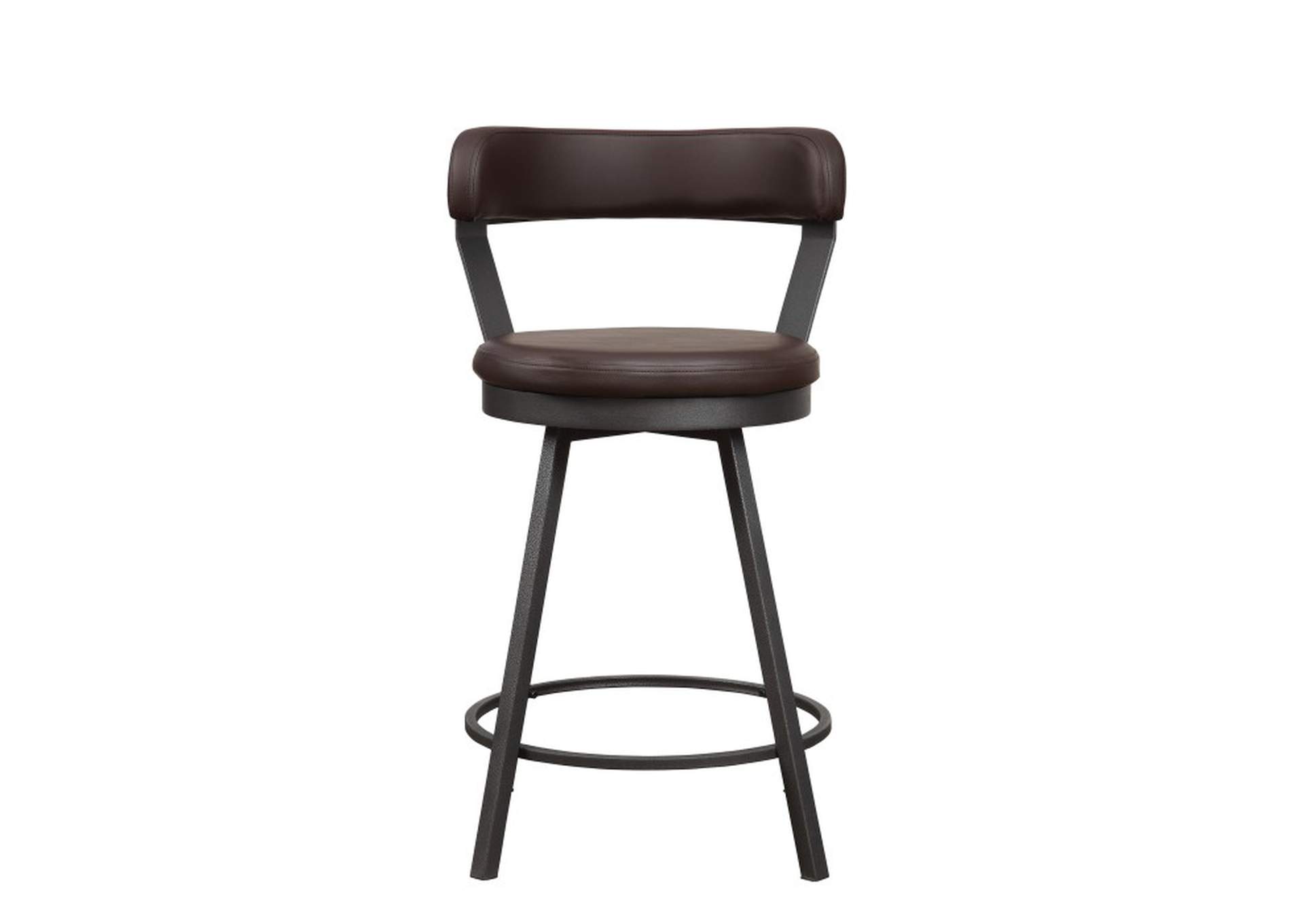Appert Swivel Counter Height Chair, Brown