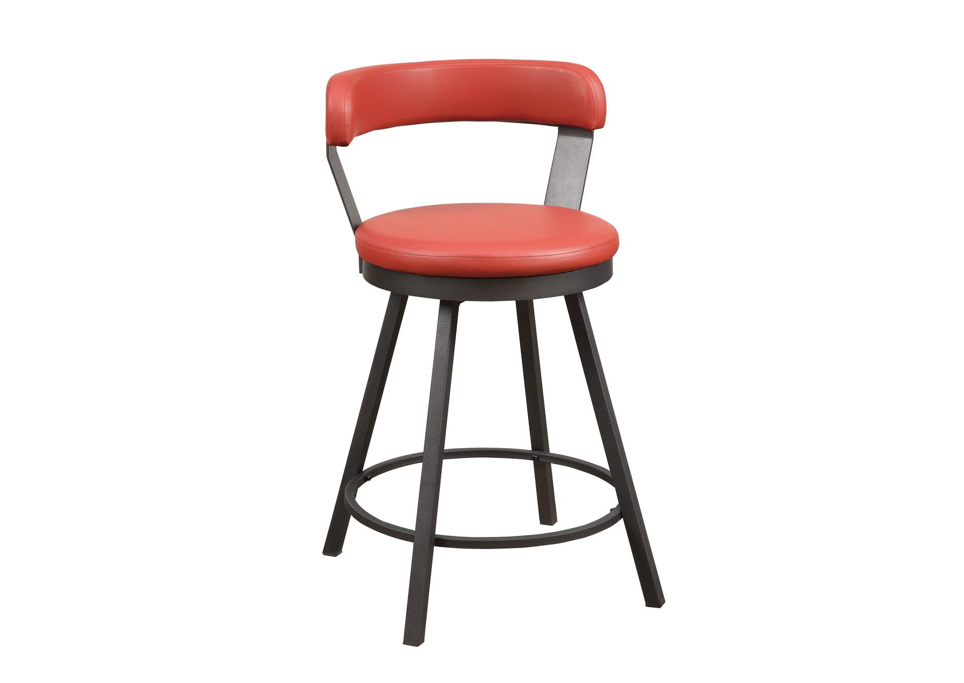 Appert Swivel Counter Height Chair, Red image 3