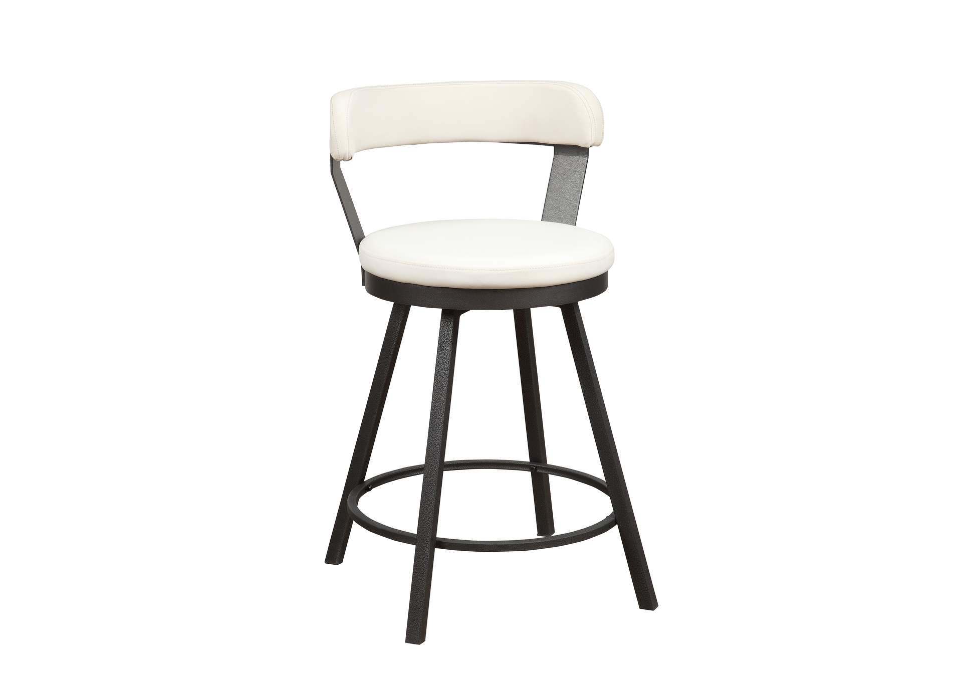 Appert Swivel Counter Height Chair, White