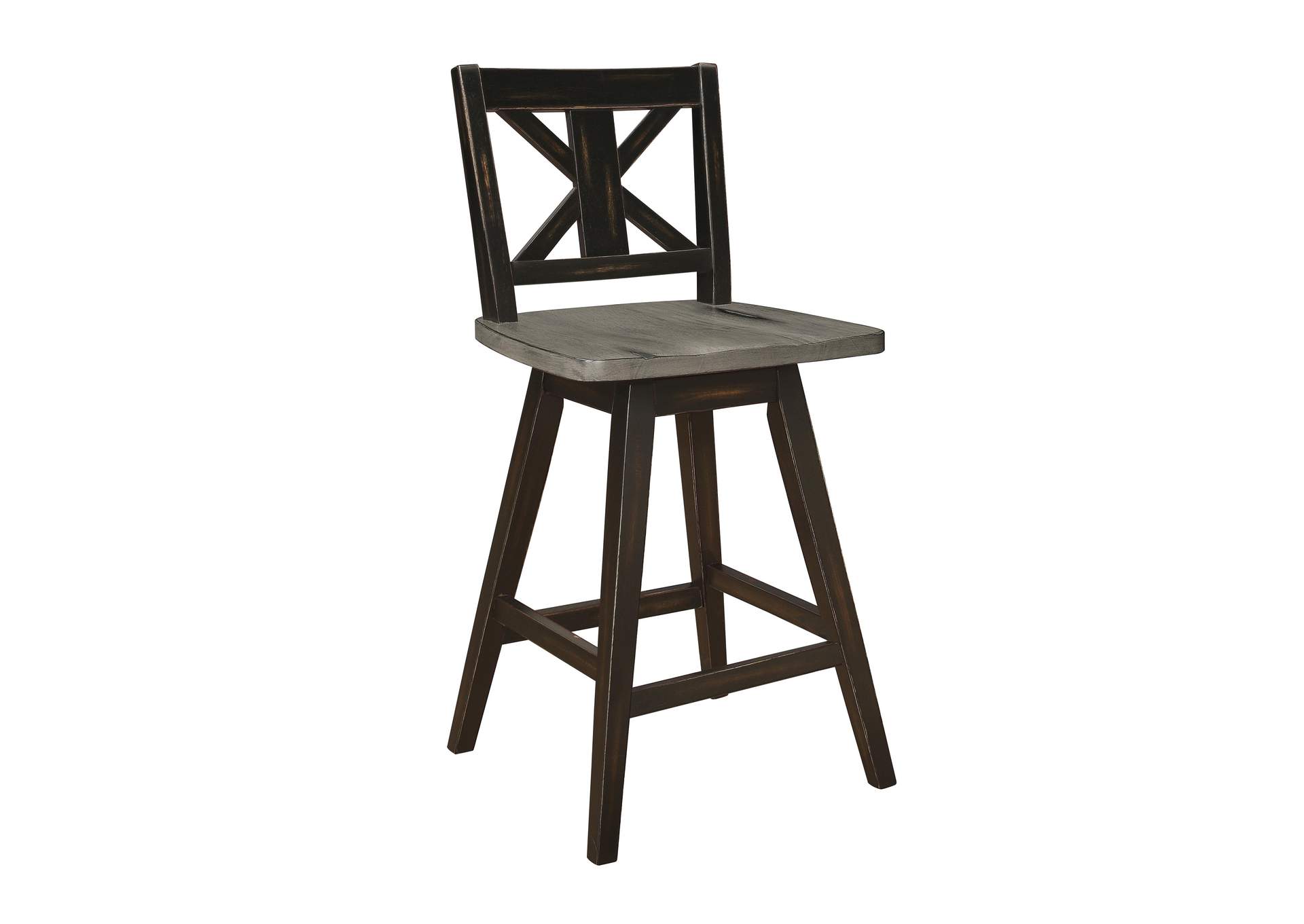 Amsonia Swivel Counter Height Chair, Black image 6