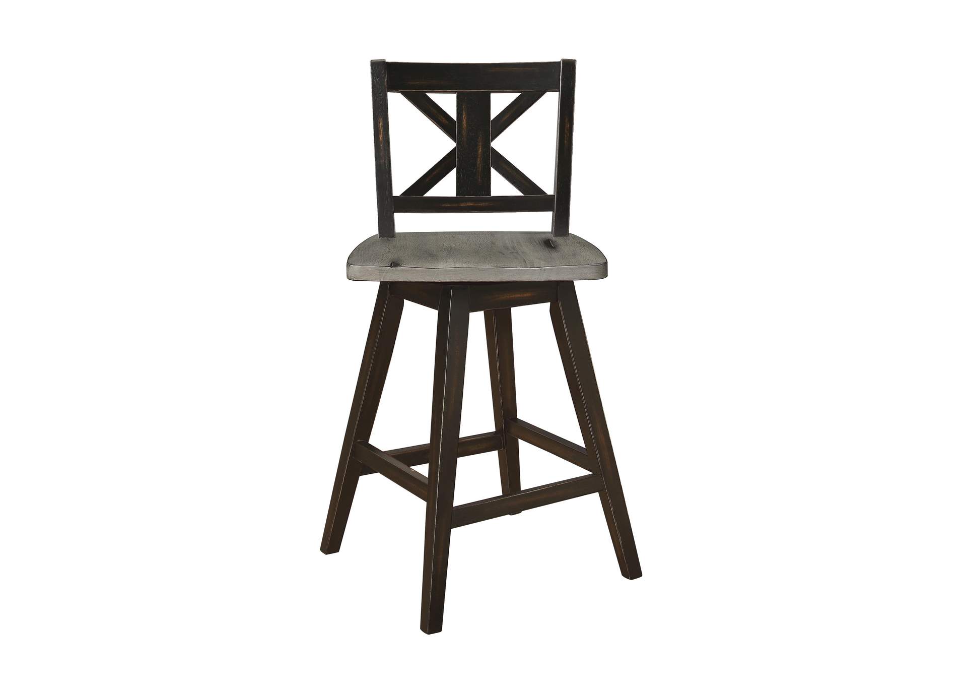 Amsonia Swivel Counter Height Chair, Black image 8