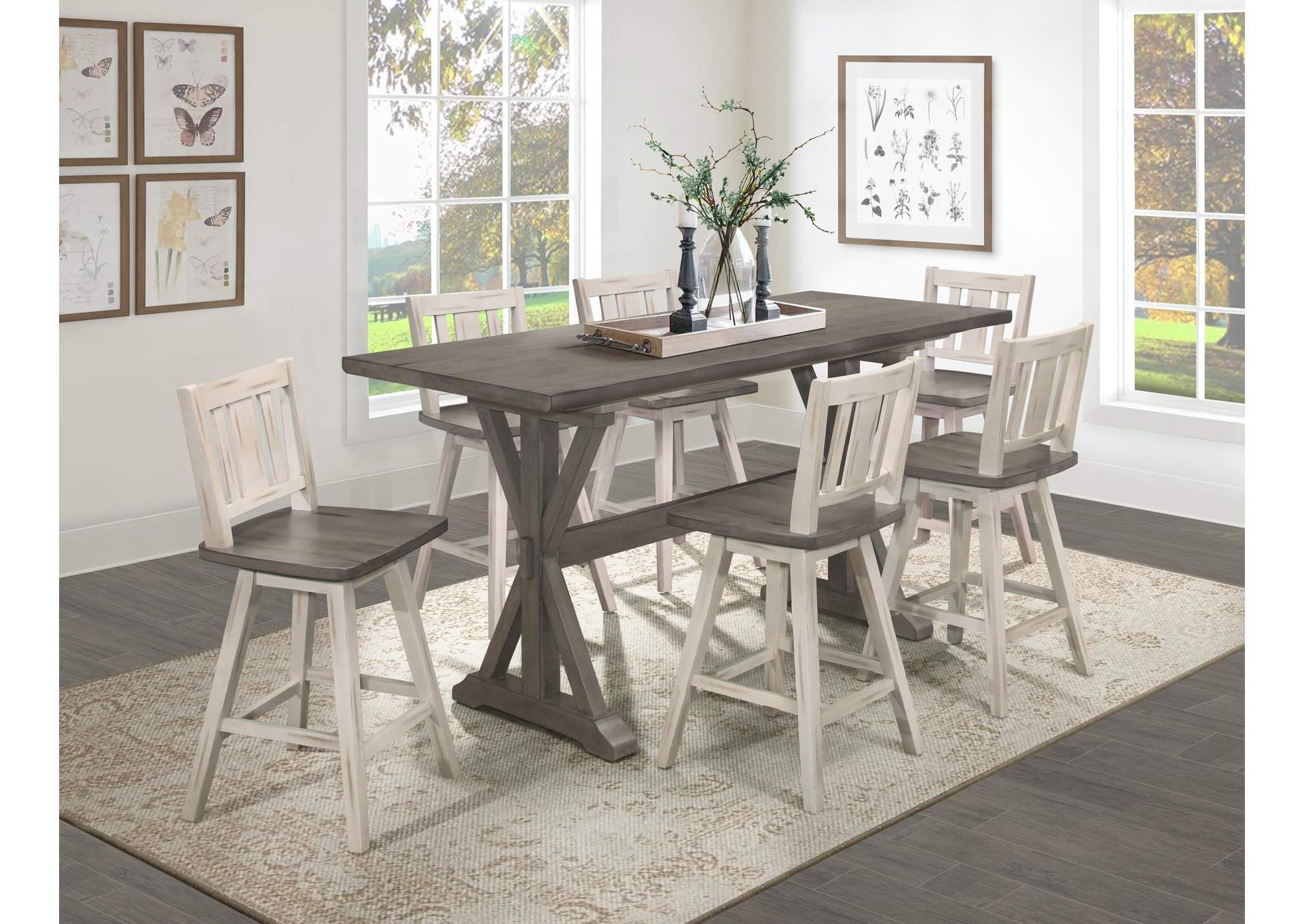 Amsonia Swivel Counter Height Chair image 10