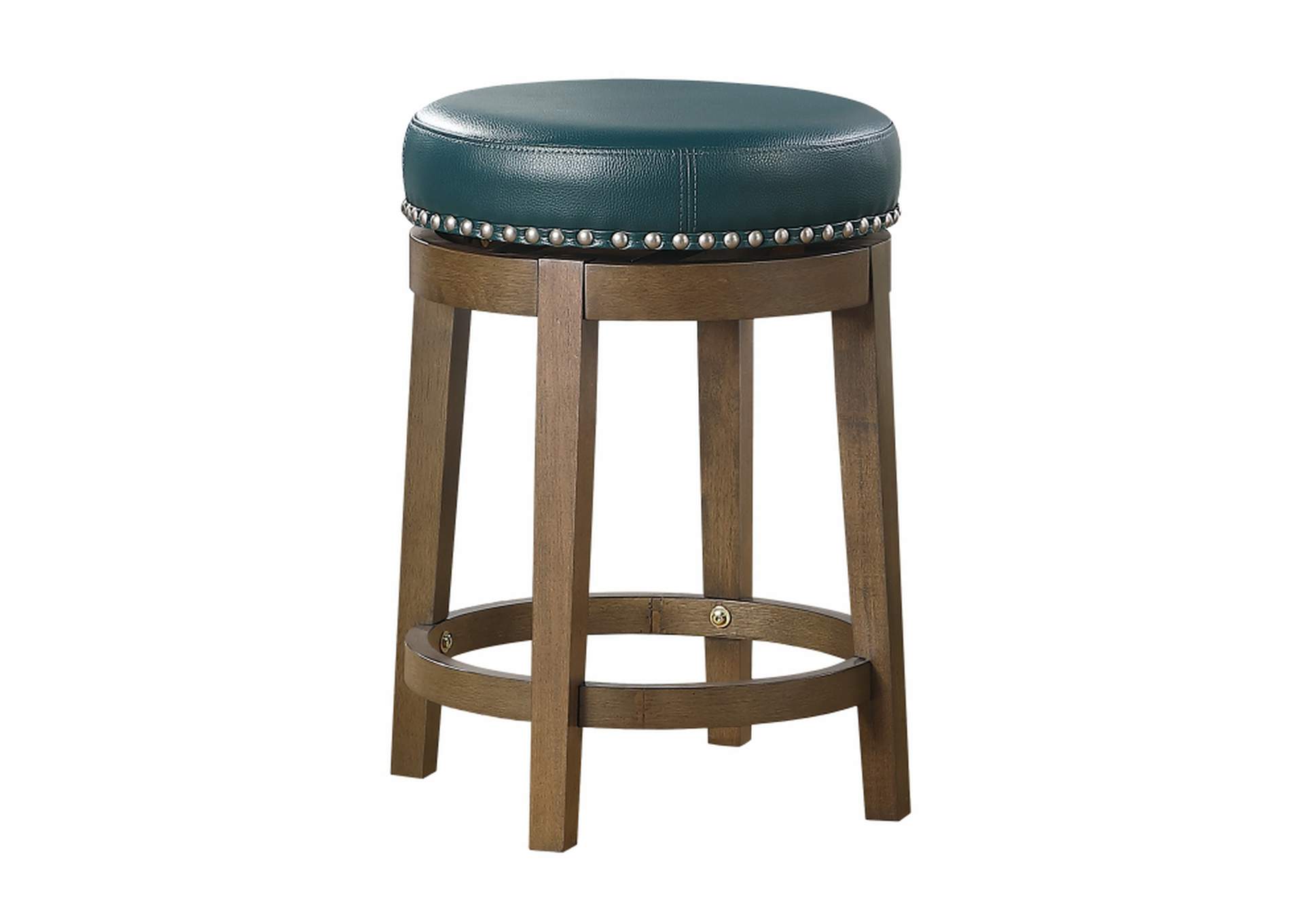 Westby Round Swivel Counter Height Stool, Green