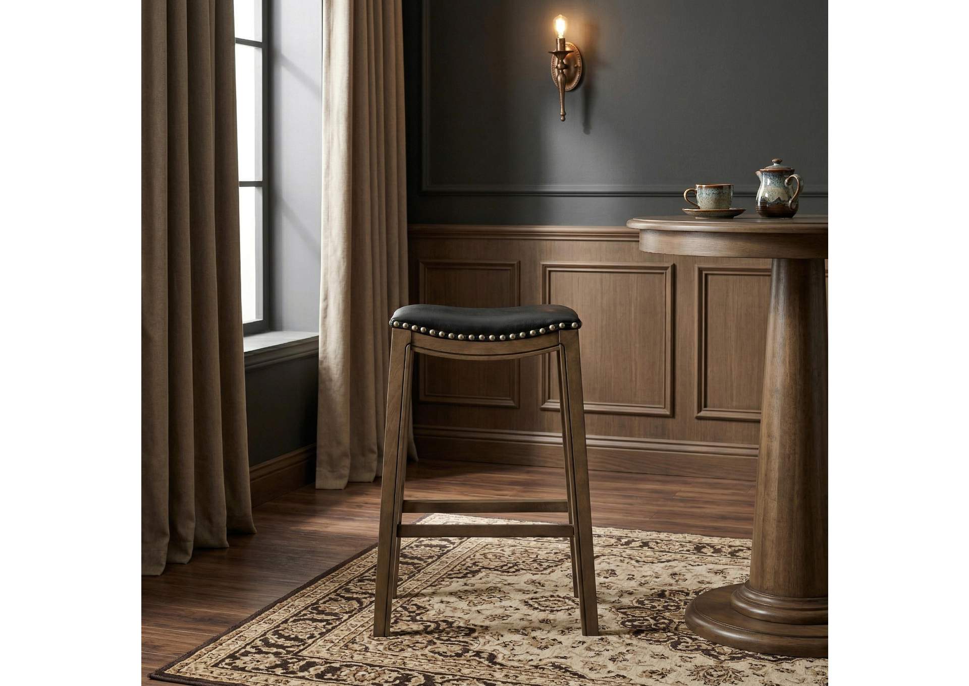 Ordway 29 Pub Height Stool, Black image 8