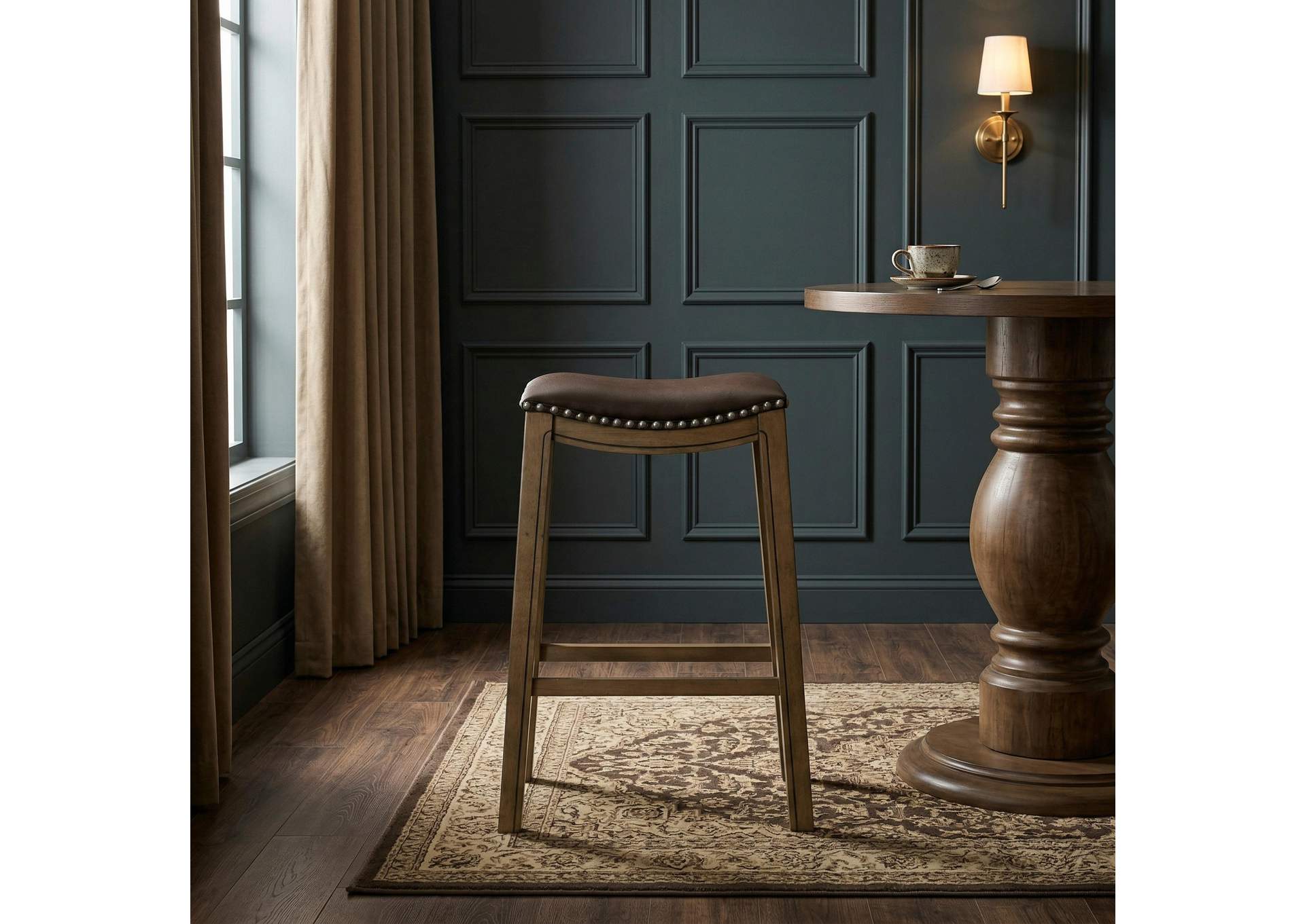 Ordway 29 Pub Height Stool, Brown image 8