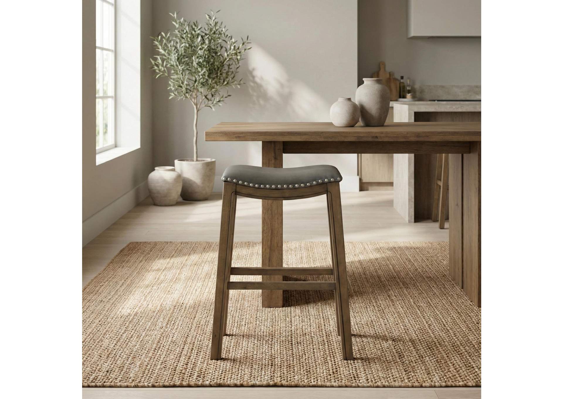 Ordway 29 Pub Height Stool, Gray image 9