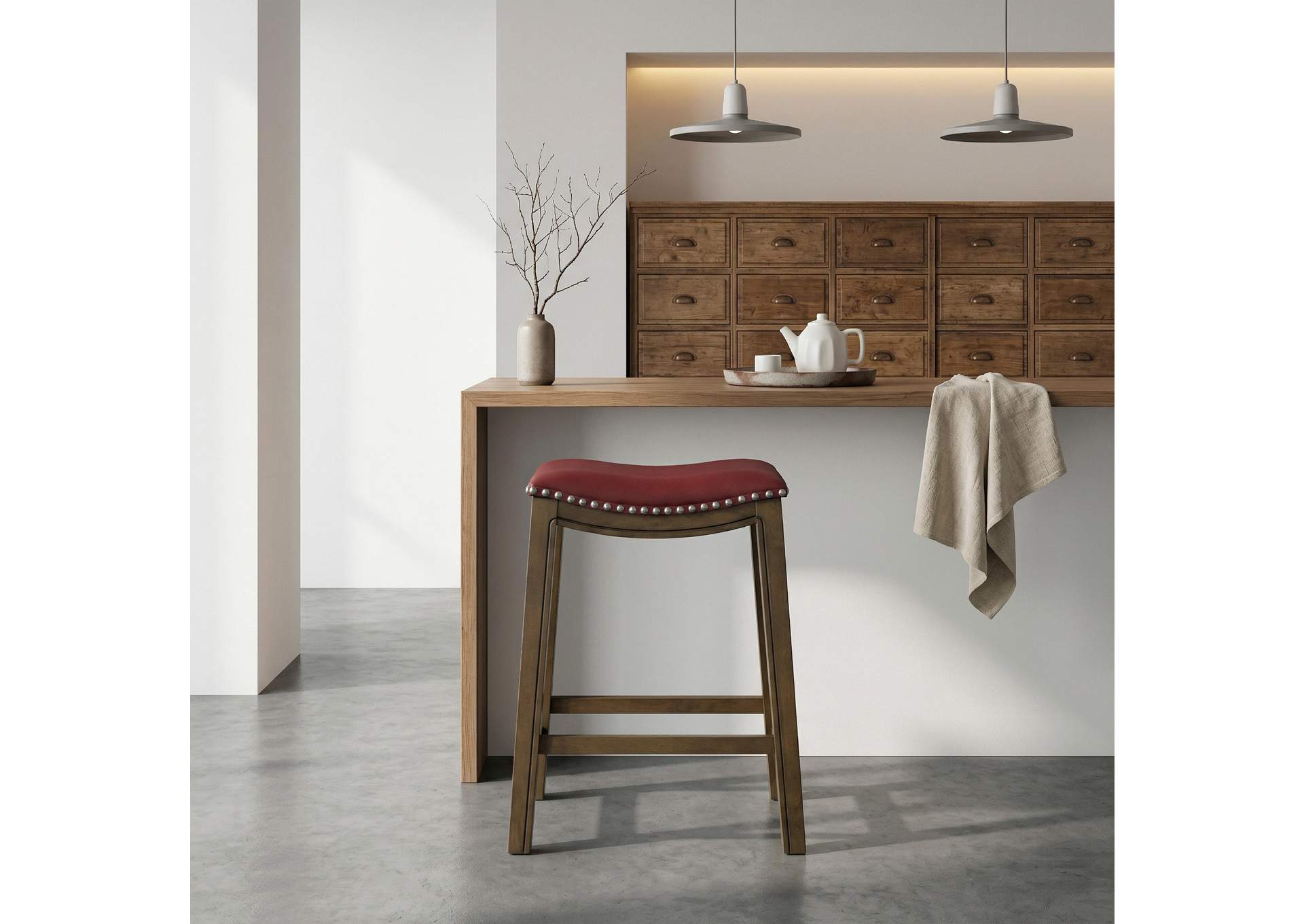Ordway 24 Counter Height Stool, Red image 8