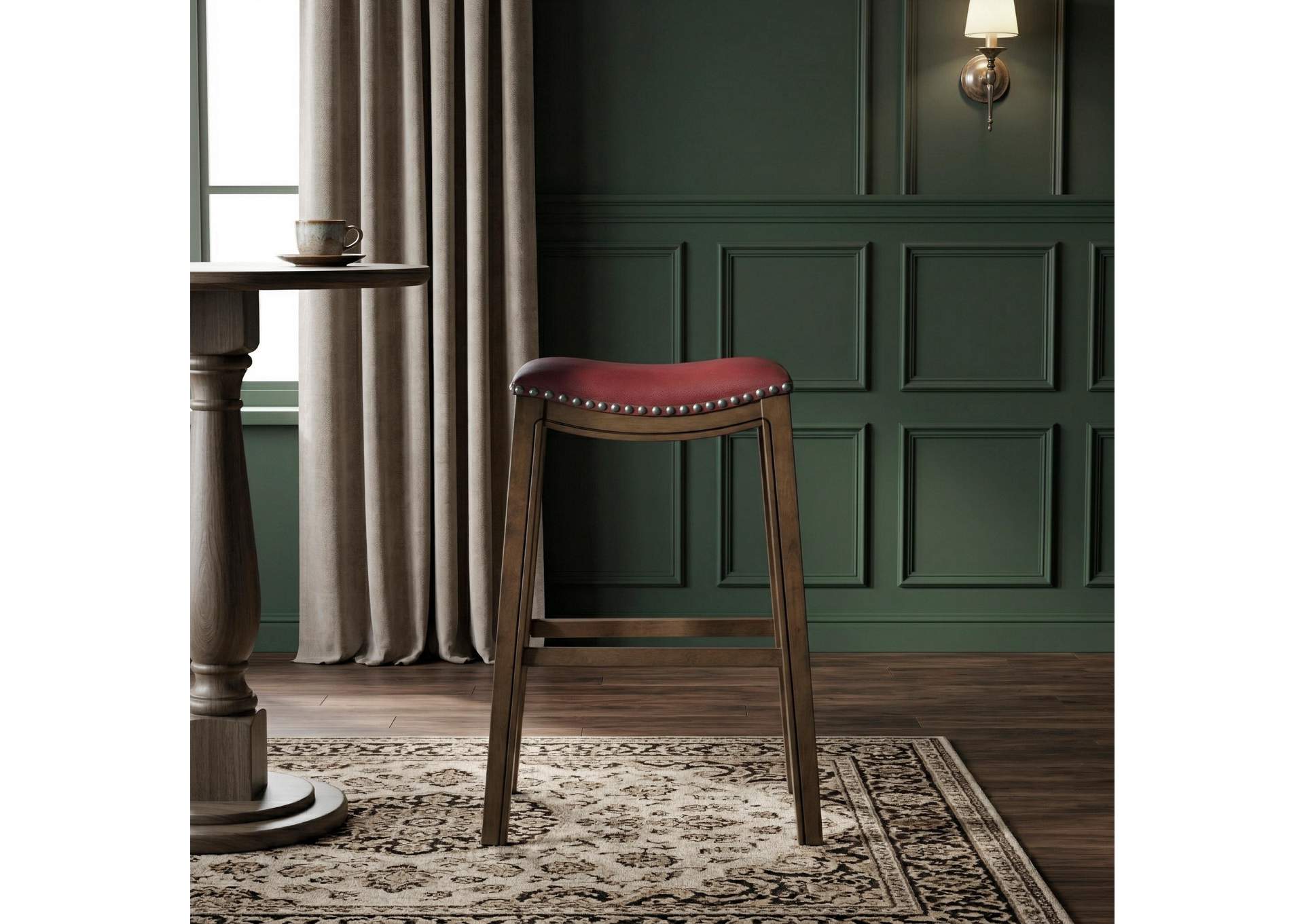 Ordway 29 Pub Height Stool, Red image 9
