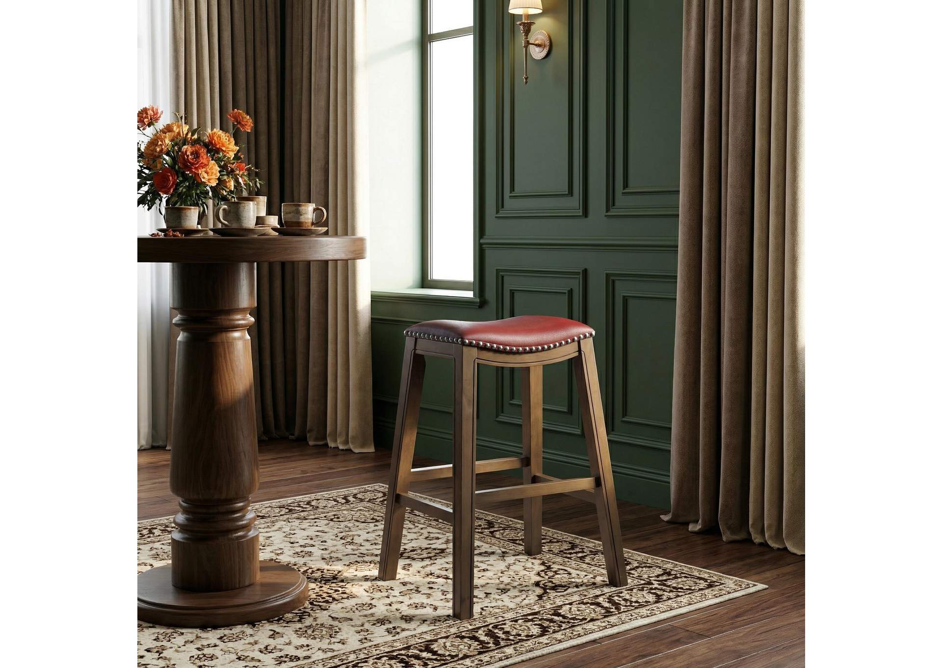 Ordway 29 Pub Height Stool, Red image 10