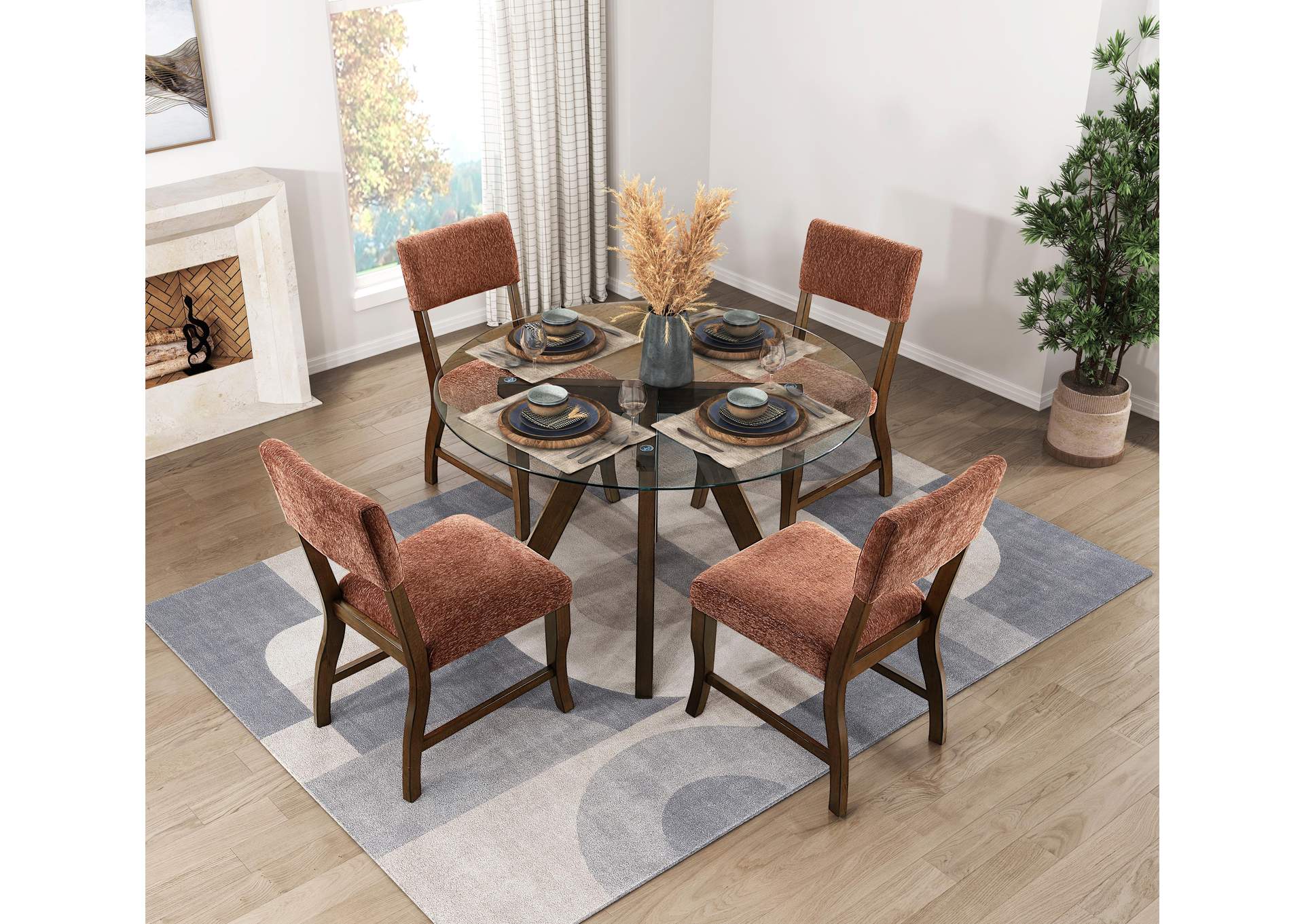 Aiden Side Chair, Rust image 9
