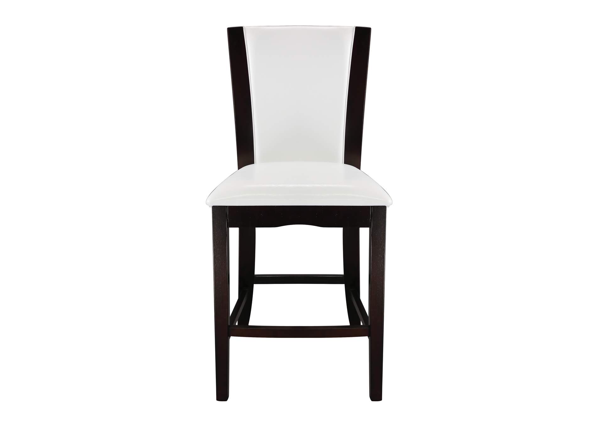 Daisy Counter Height Chair, White Bi-Cast Vinyl image 3