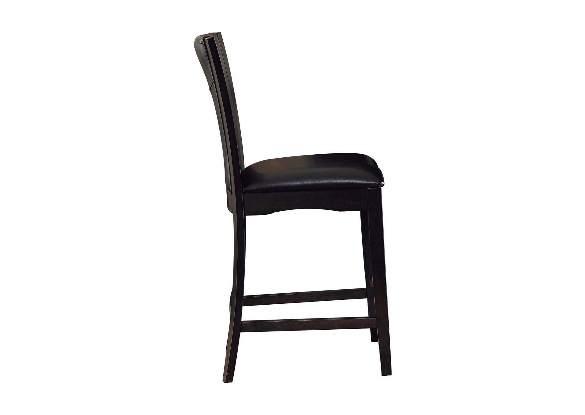 Daisy Counter Height Chair, Dark Brown Bi-Cast Vinyl image 3