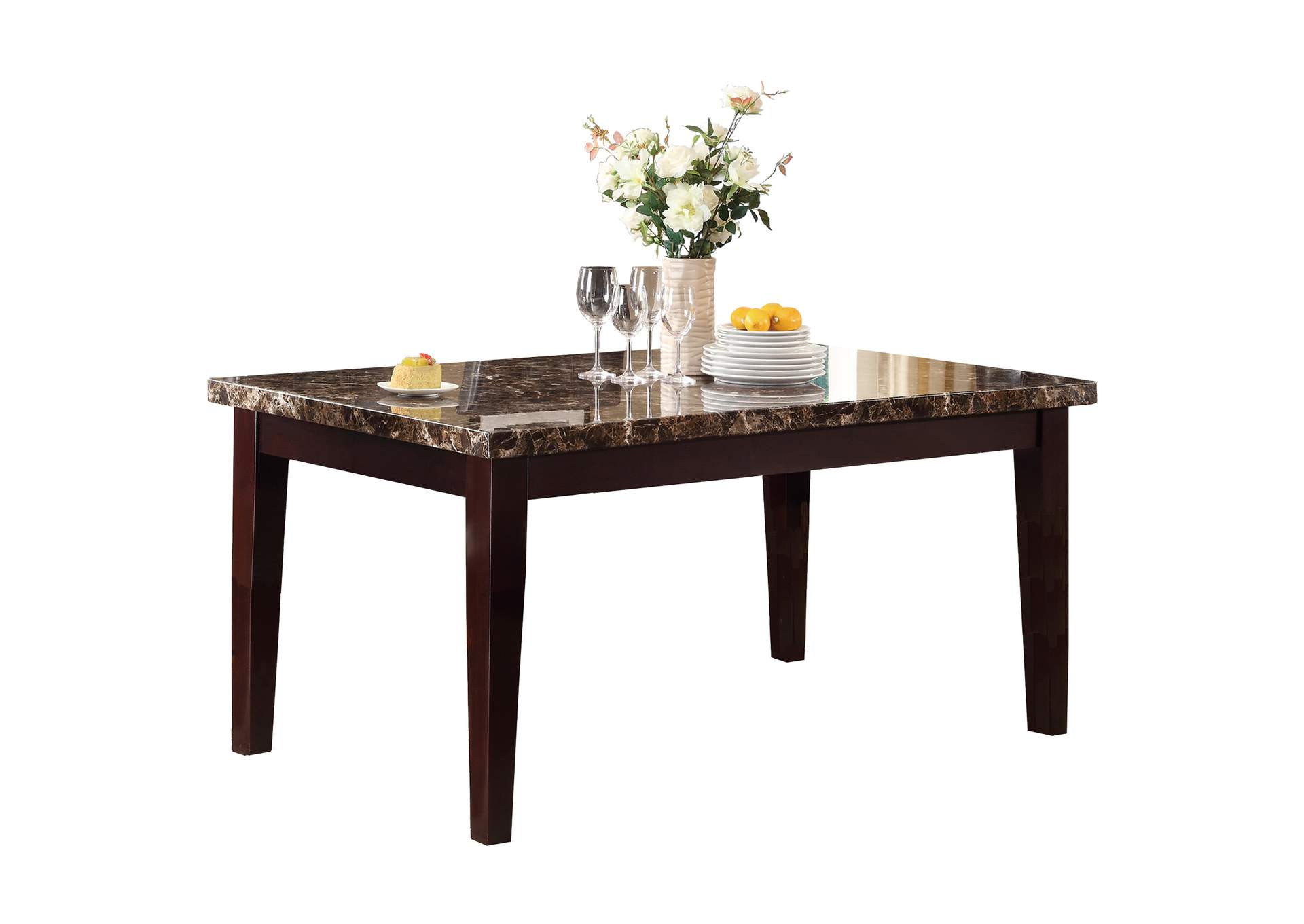 Teague Dining Table, Faux Marble Top image 1