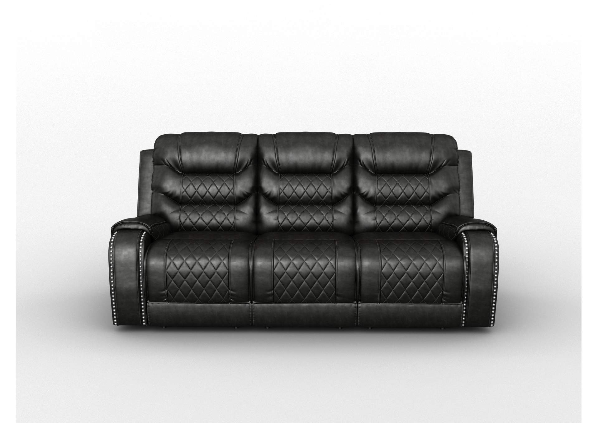 Putnam Double Reclining Sofa with Center Drop-Down Cup Holders, Receptacles and USB Ports image 3