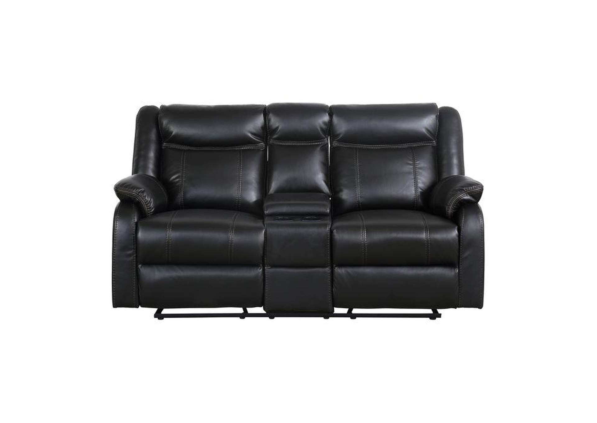 Jude Double Glider Reclining Love Seat With Center Console image 1