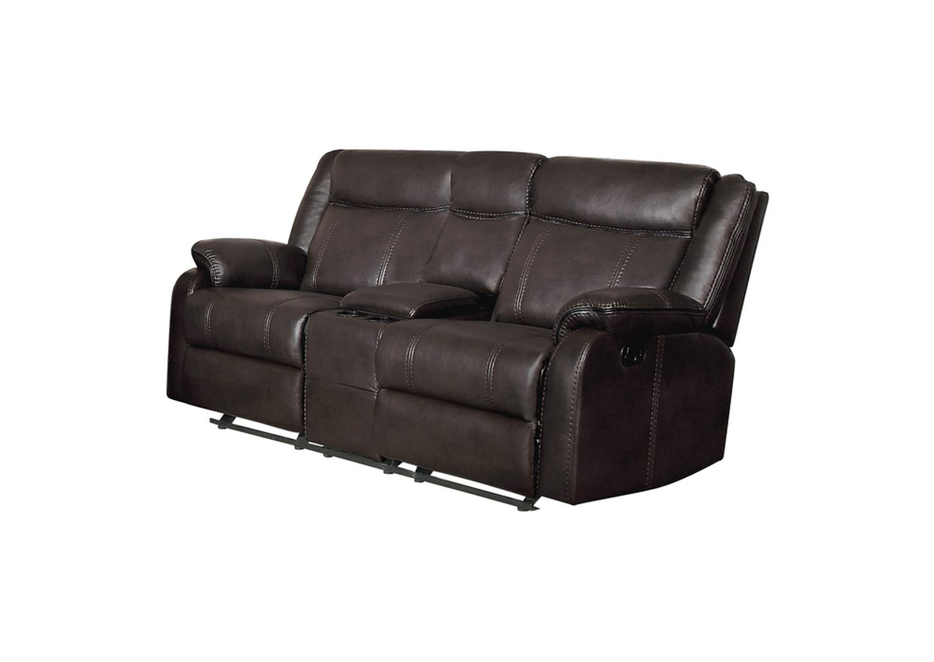 Jude Double Glider Reclining Love Seat with Center Console image 1