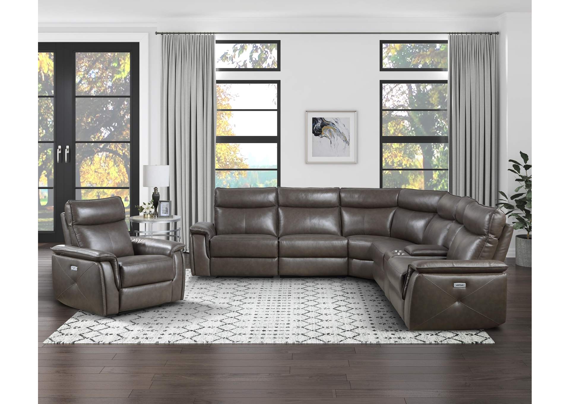 Maroni Power Reclining Chair with Power Headrest image 5