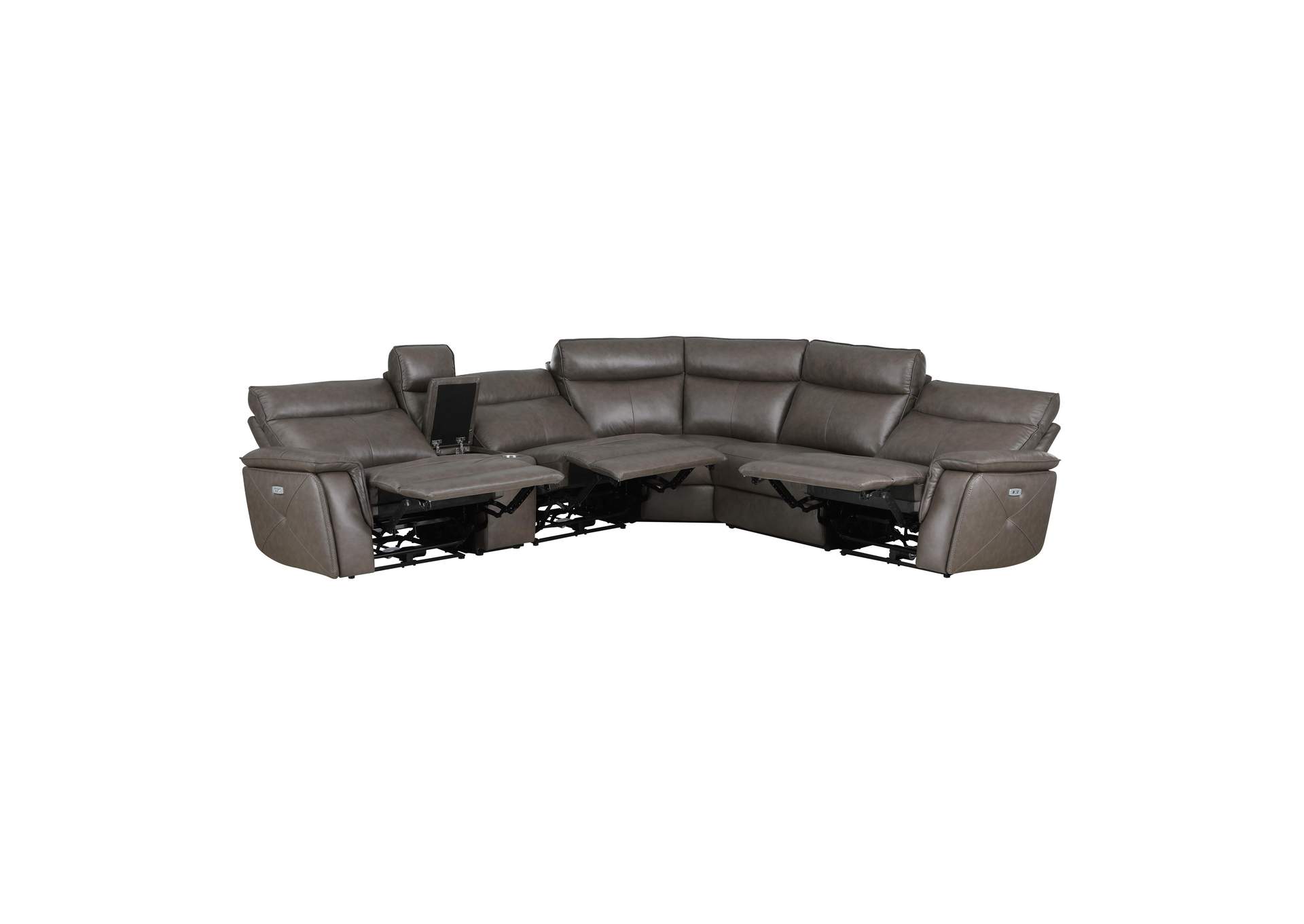 Maroni 6-Piece Modular Power Reclining Sectional with Power Headrests image 25