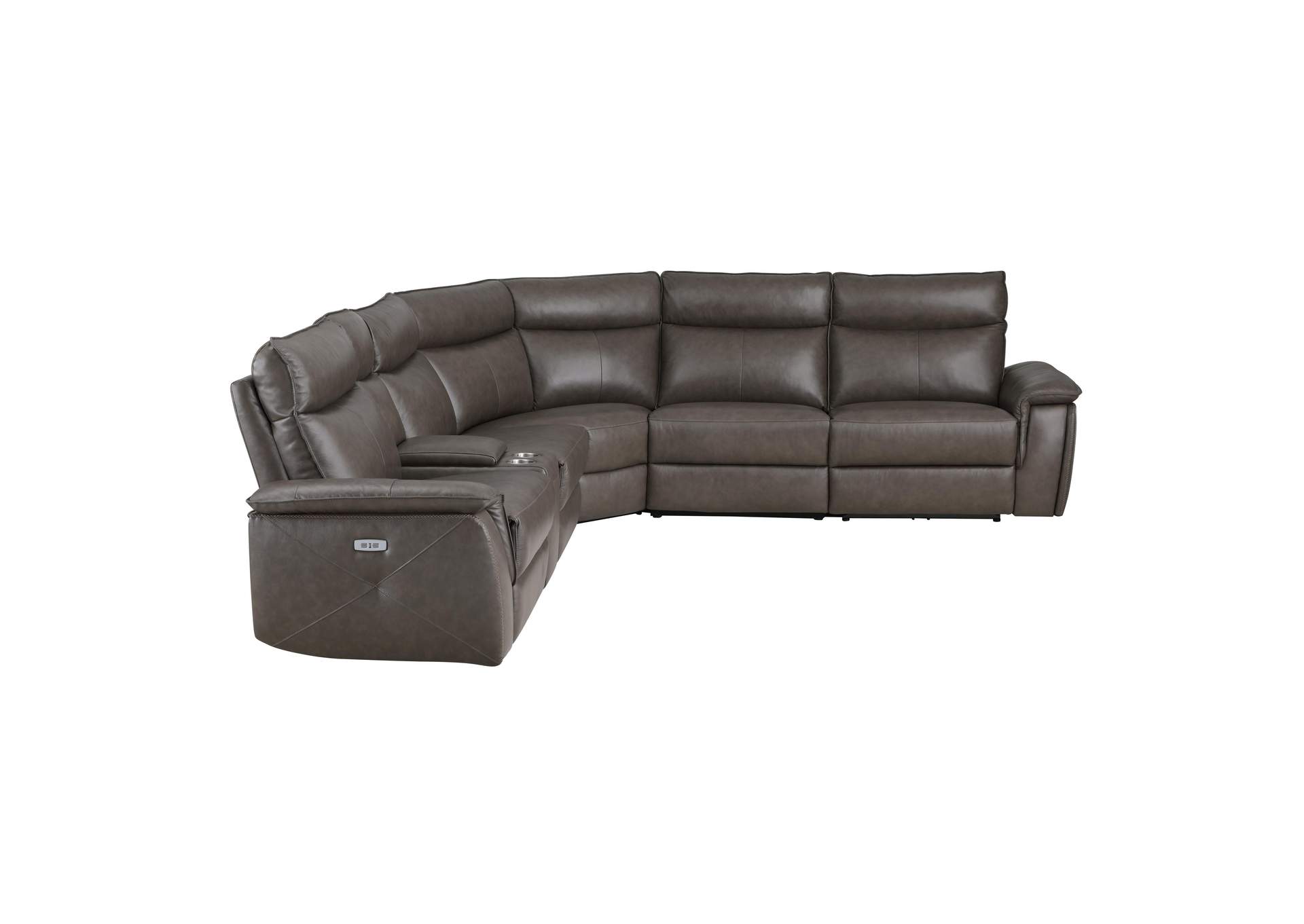 Maroni 6-Piece Modular Power Reclining Sectional with Power Headrests image 27