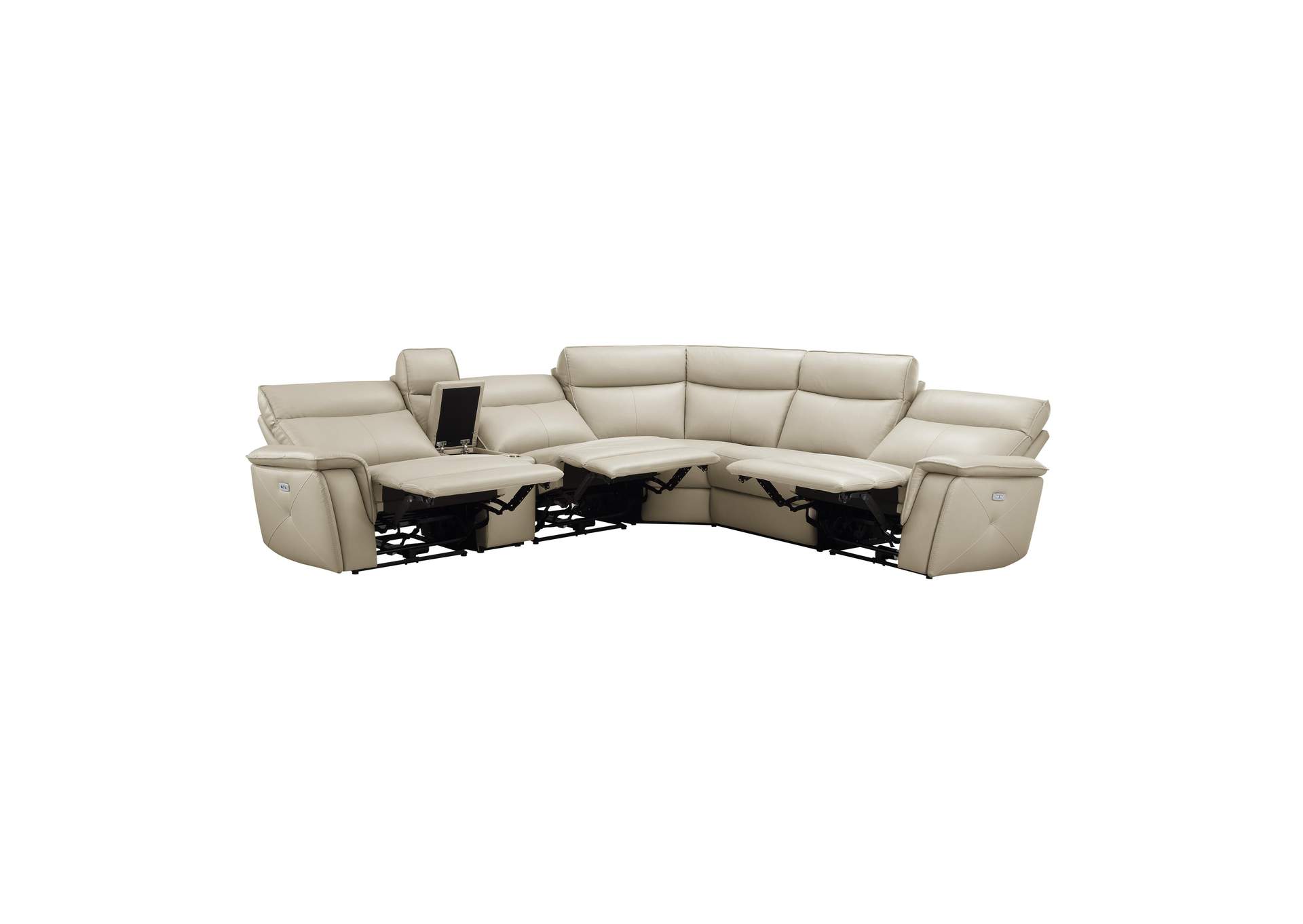 Maroni 6-Piece Modular Power Reclining Sectional with Power Headrests image 26