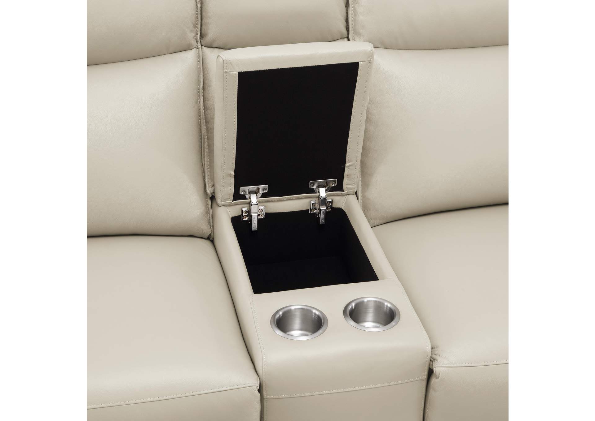 Maroni Power Double Reclining Love Seat with Center Console and Power Headrests image 6