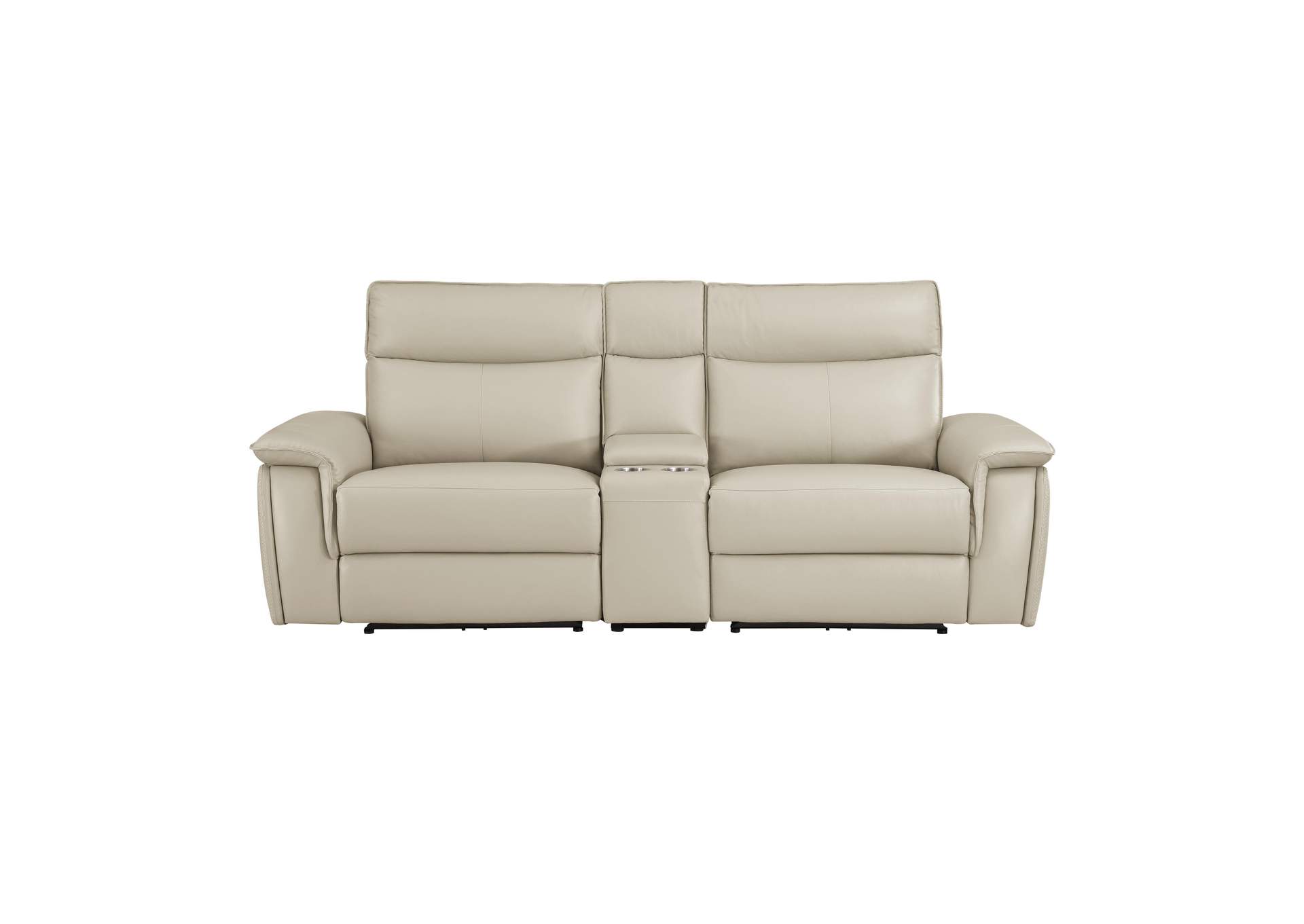 Maroni Power Double Reclining Love Seat with Center Console and Power Headrests image 1