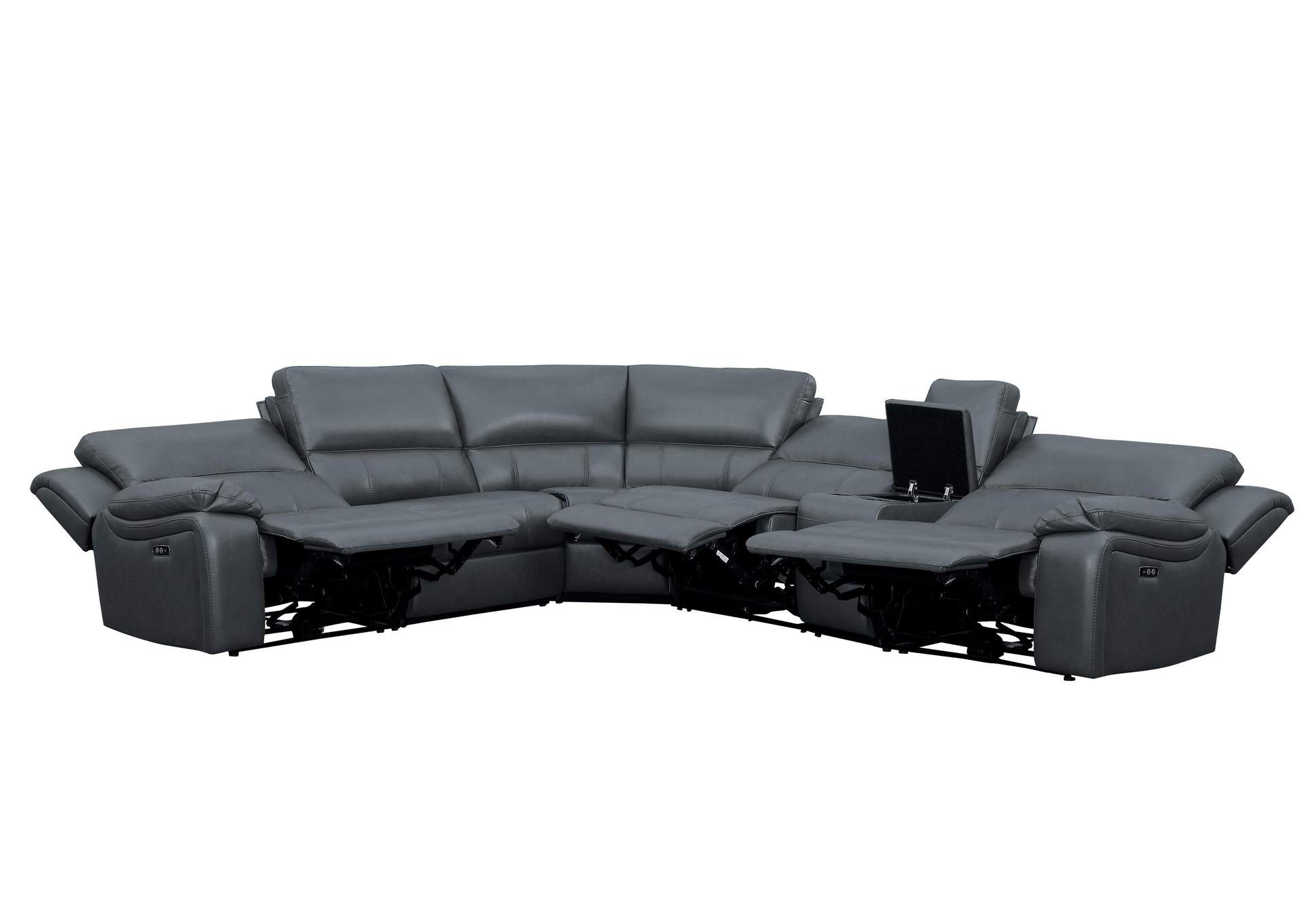 Falun 6-Piece Modular Power Reclining Sectional image 5