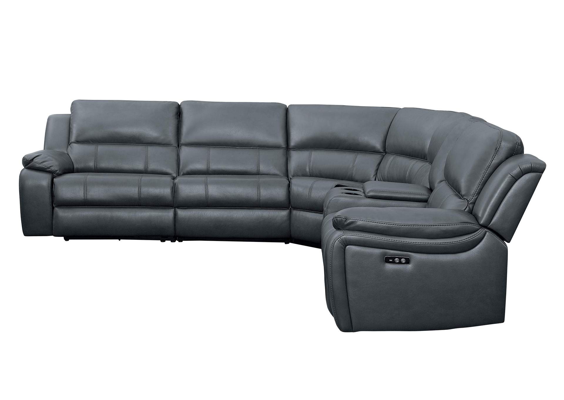 Falun 6-Piece Modular Power Reclining Sectional image 3