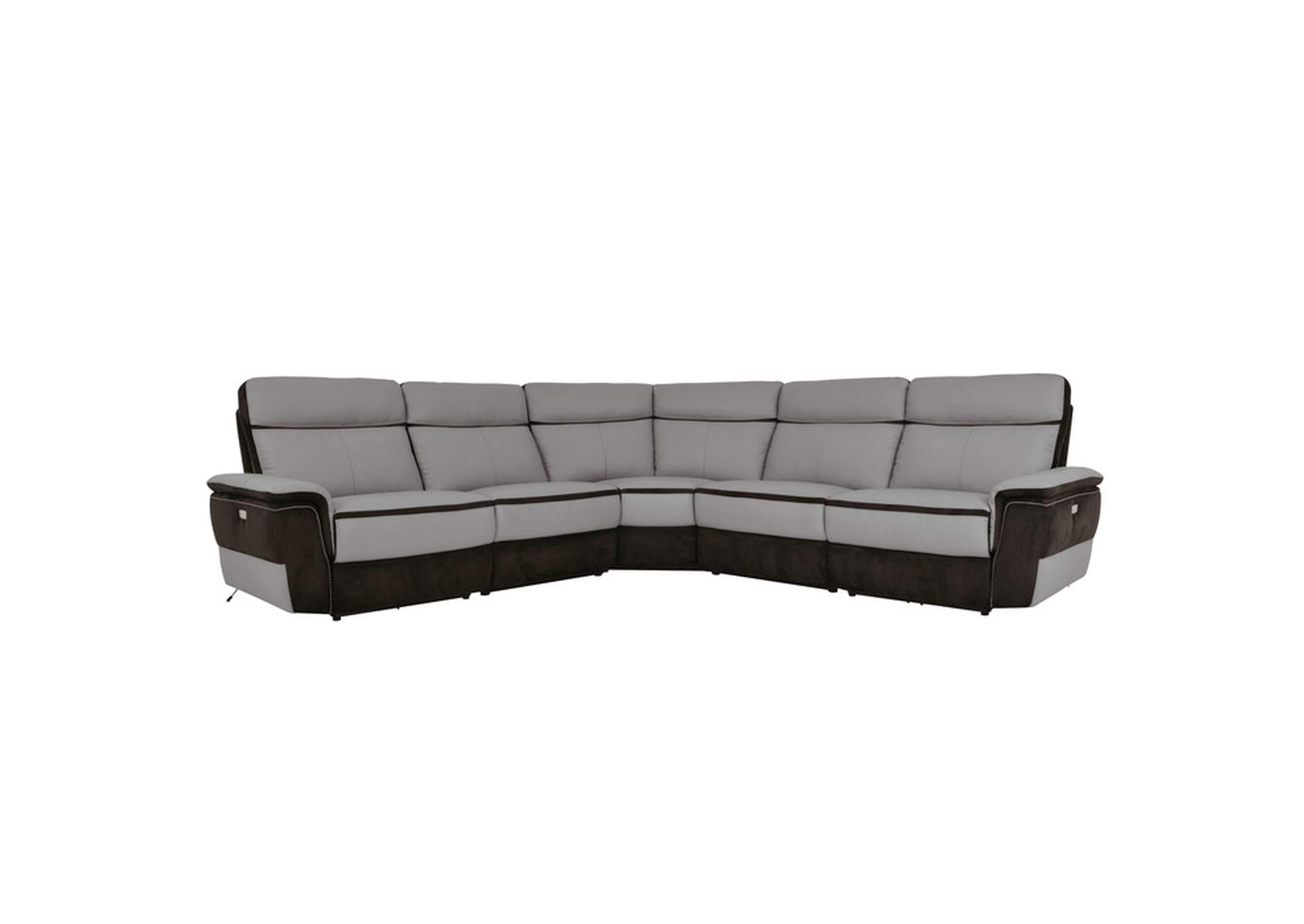 Laertes 5 Piece Modular Power Reclining Sectional image 1