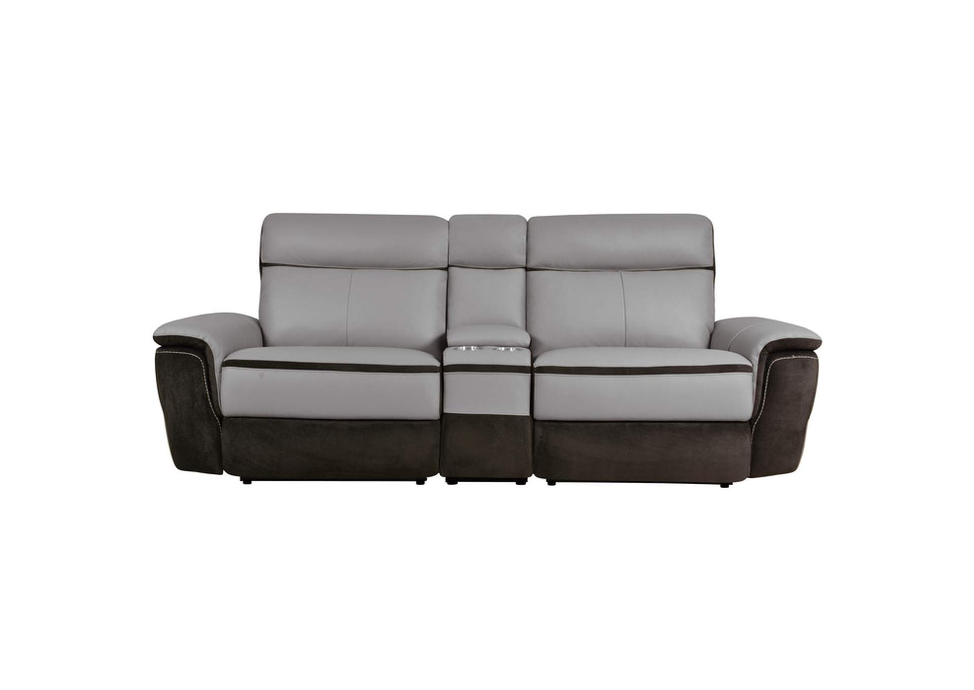 Laertes Power Double Reclining Love Seat with Center Console image 1