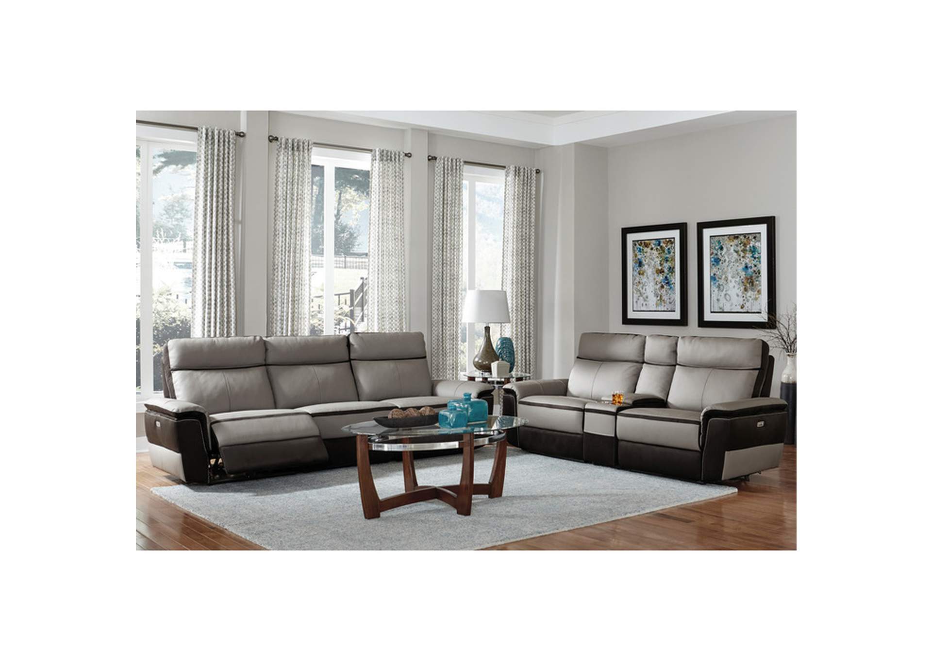 Laertes Power Double Reclining Love Seat with Center Console image 6