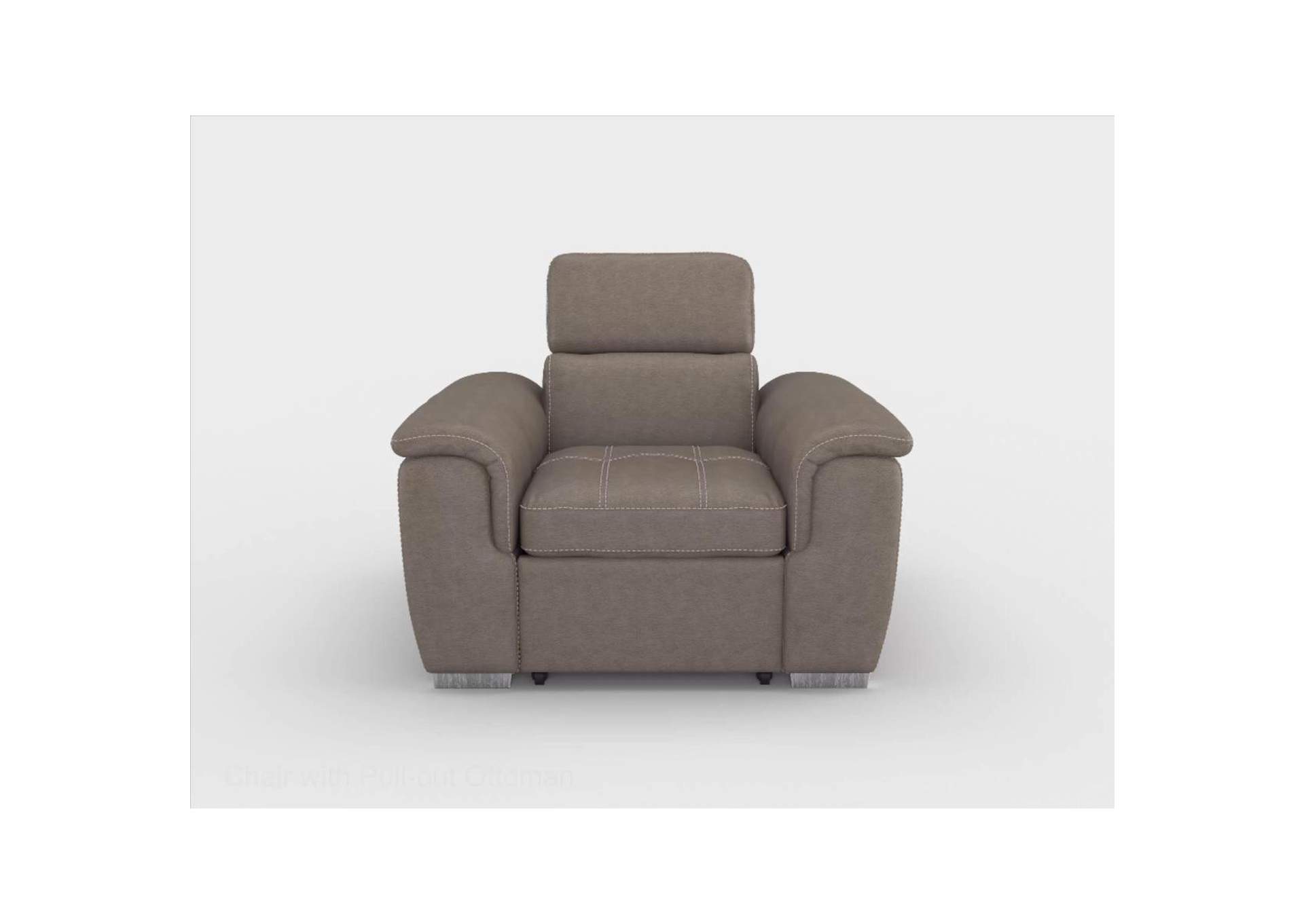 Ferriday Chair with Pull-out Ottoman image 3