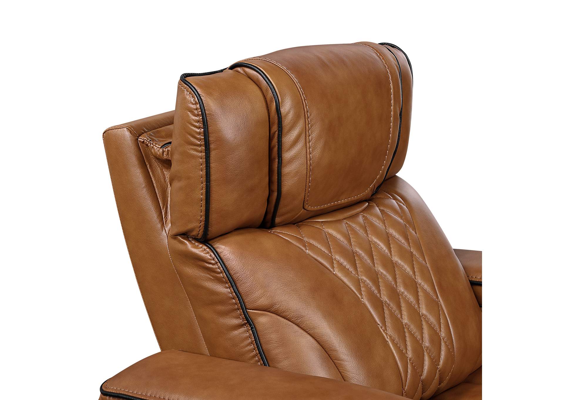 Power Double Reclining Love Seat with Center Console, Power Headrests, Storage Arms with Cup Holders, Wireless charger, Air Massage and Heat, LED Lighting and Charging Ports image 4