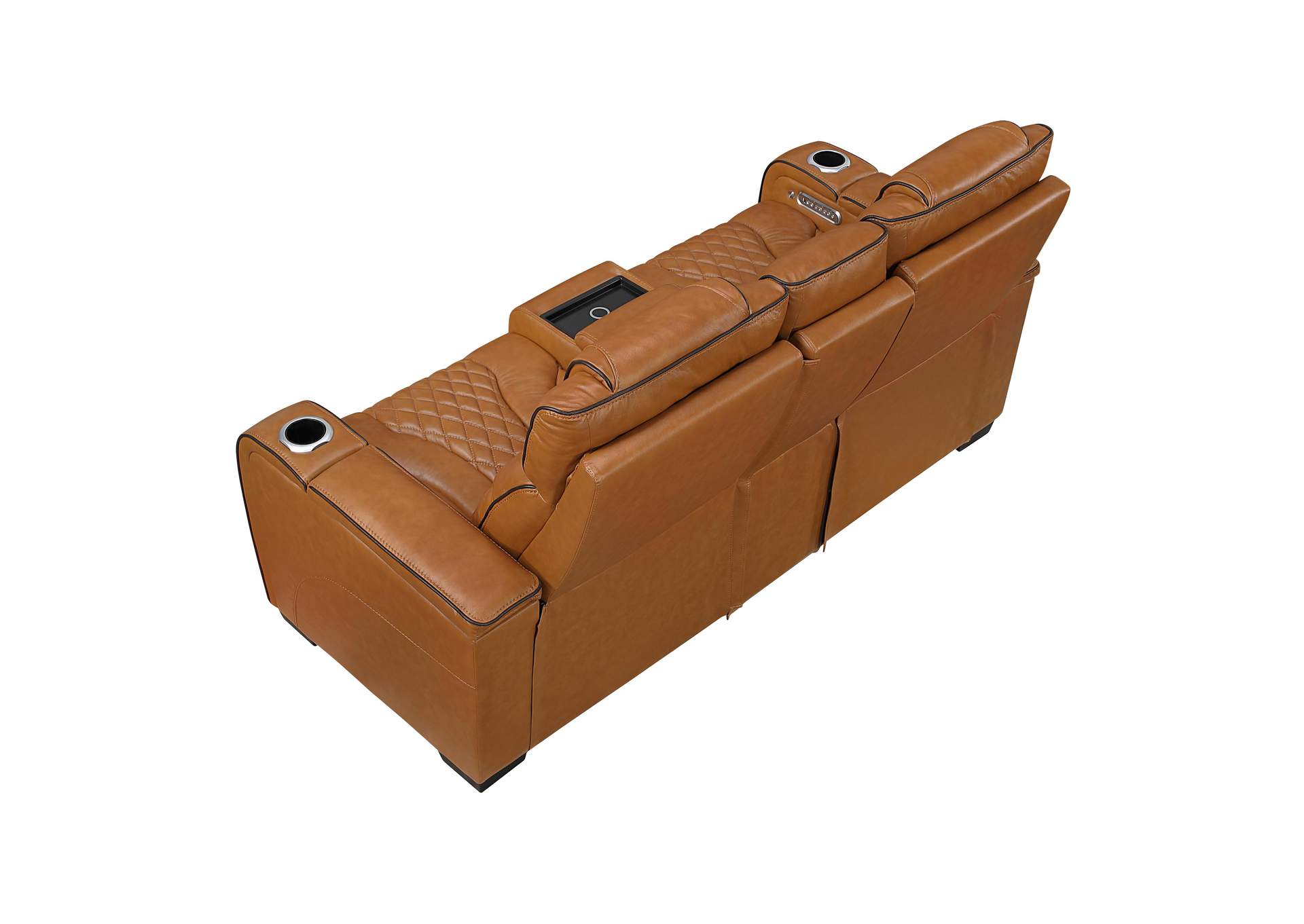 Apex Power Double Reclining Love Seat with Center Console, Power Headrests, Storage Arms with Cup Holders, Wireless charger, Air Massage and Heat, LED Lighting and Charging Ports image 19
