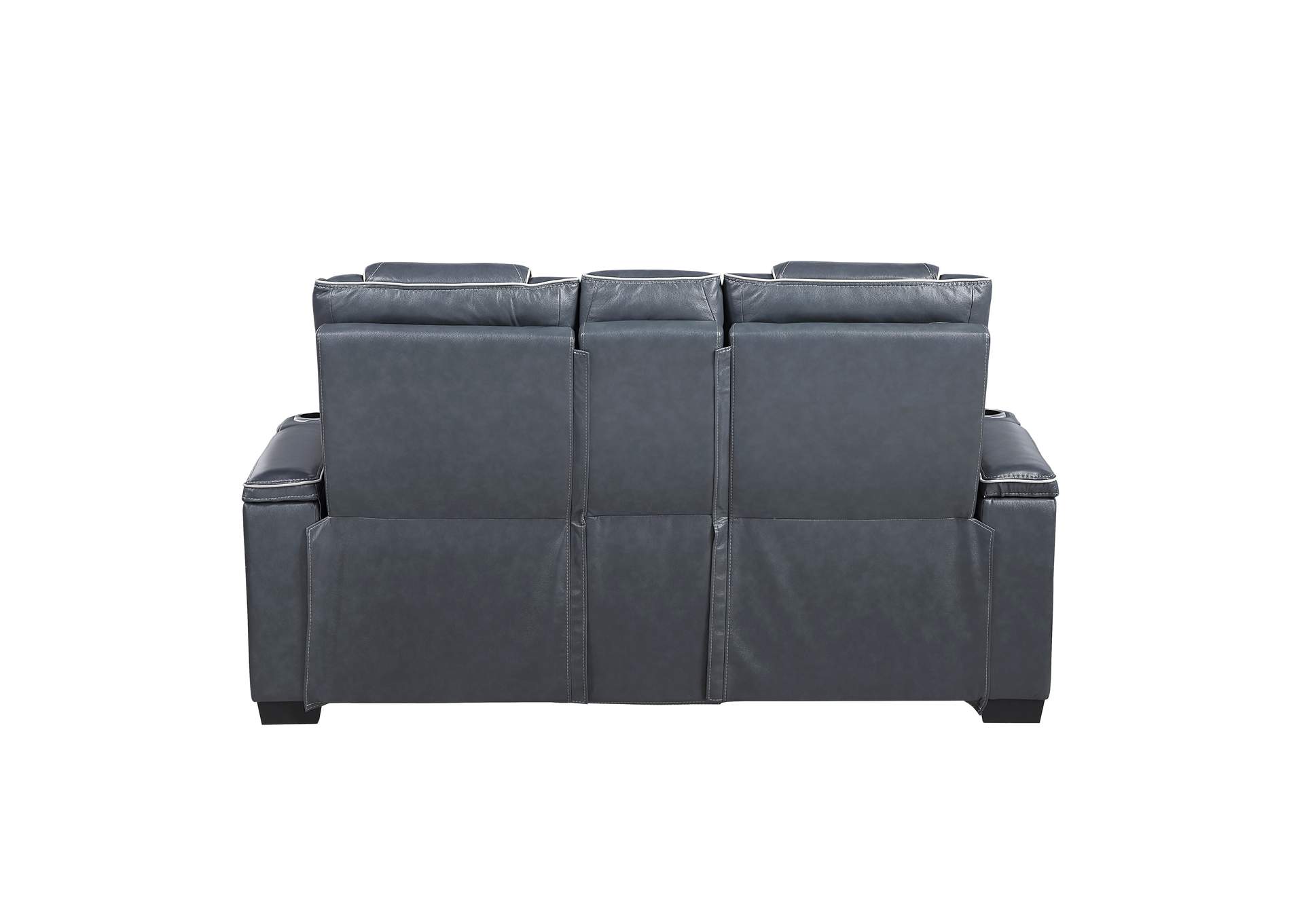 Power Double Reclining Love Seat with Center Console, Power Headrests, Storage Arms with Cup Holders, Wireless charger, Air Massage and Heat, LED Lighting and Charging Ports image 5