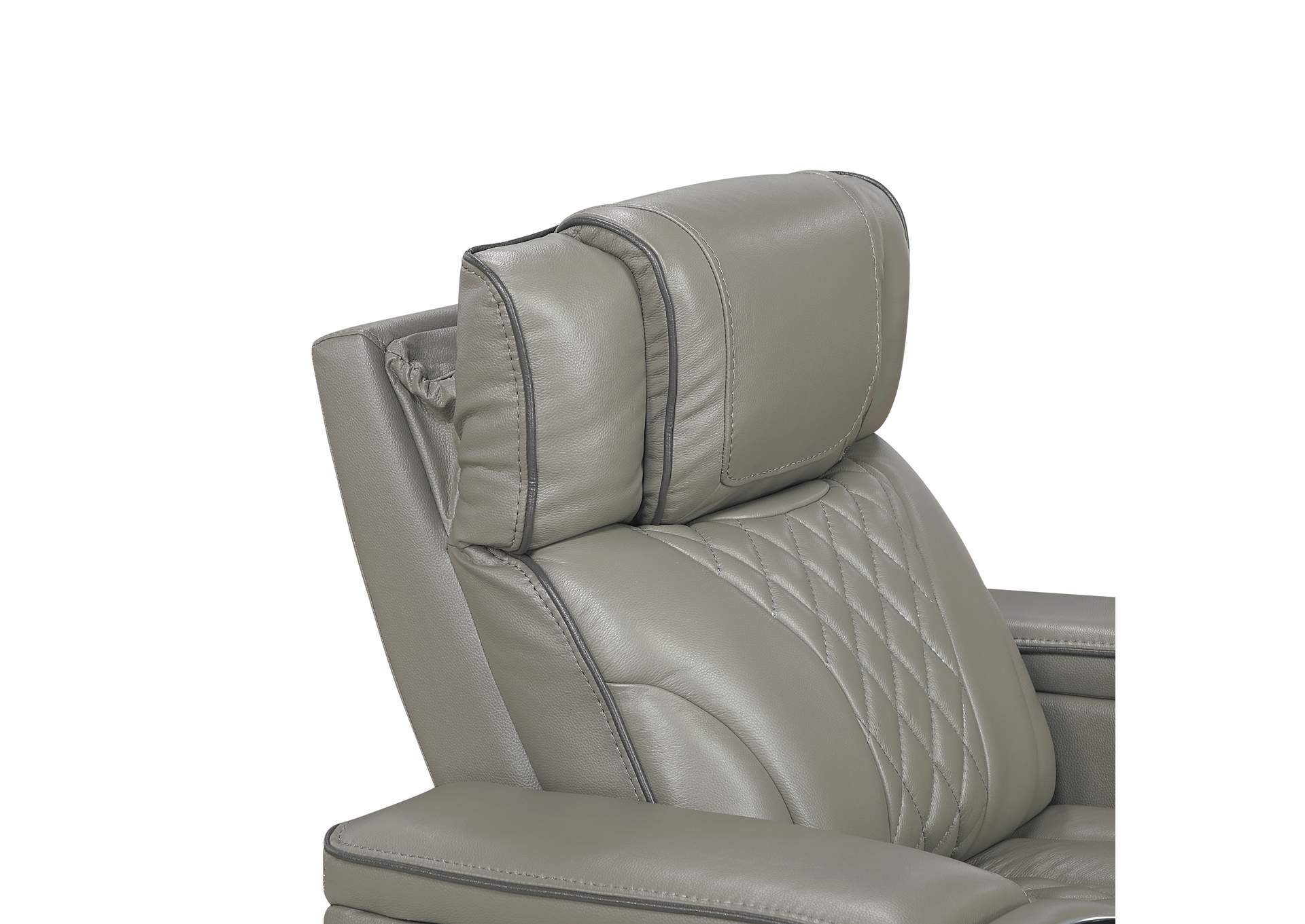 Power Double Reclining Love Seat with Center Console, Power Headrests, Storage Arms with Cup Holders, Wireless charger, Air Massage and Heat, LED Lighting and Charging Ports image 6