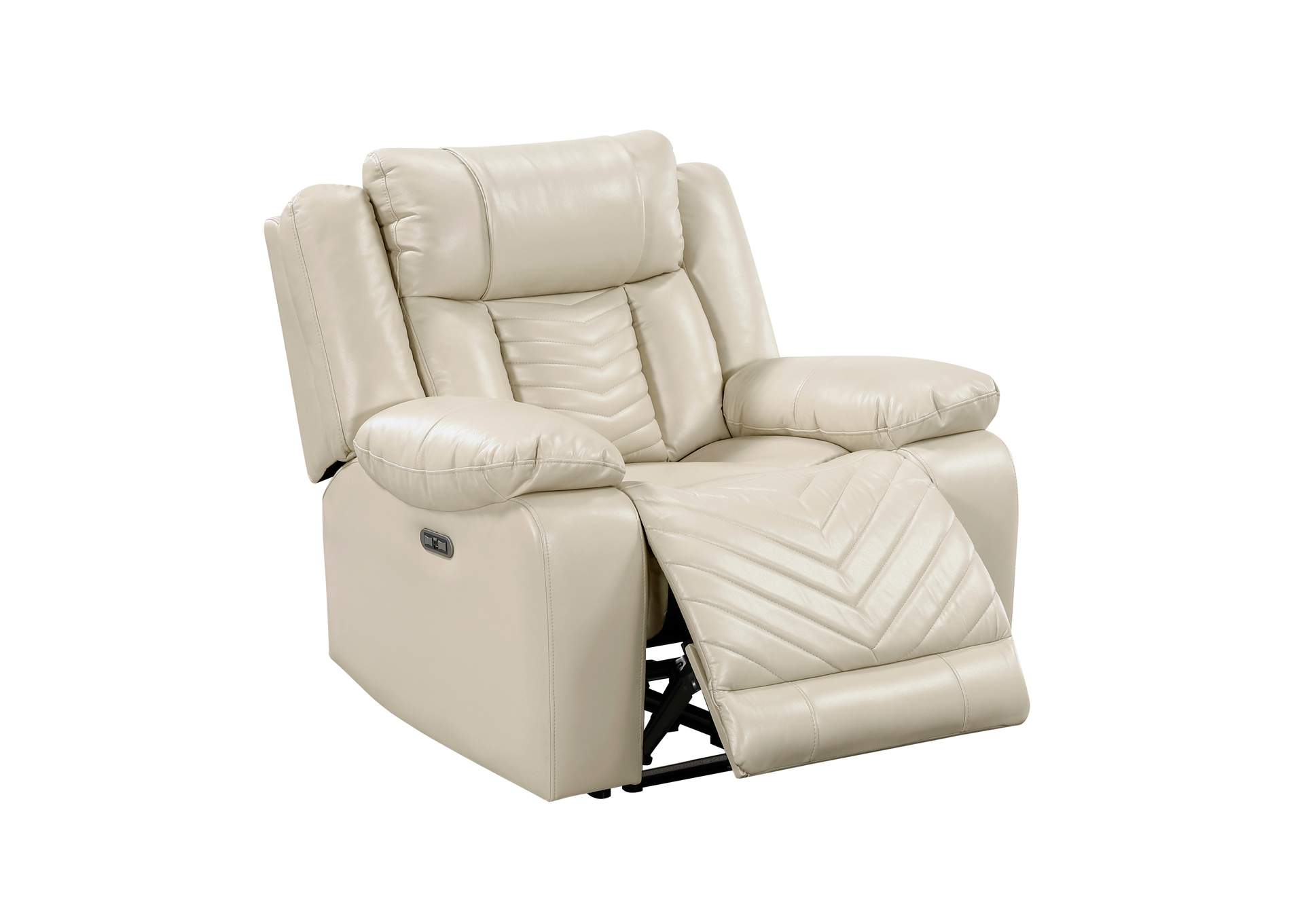 Power Reclining Chair with LED and Charging Ports image 1