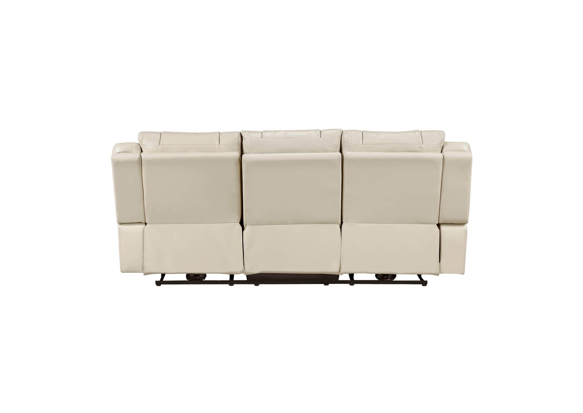 Power Double Reclining Sofa with Center Drop-Down Cup Holders, Wireless Charger, Magazine Bag, LED and Charging Ports image 4