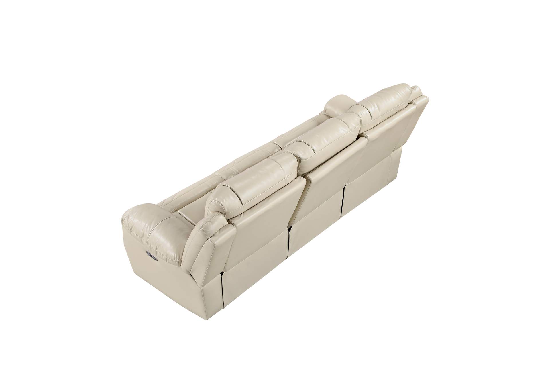 Power Double Reclining Sofa with Center Drop-Down Cup Holders, Wireless Charger, Magazine Bag, LED and Charging Ports image 3