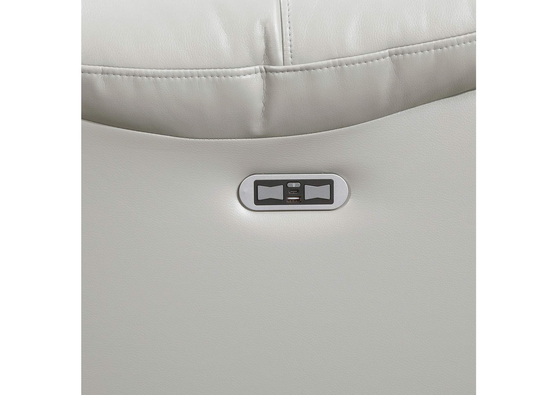 Power Reclining Chair with LED and Charging Ports image 1