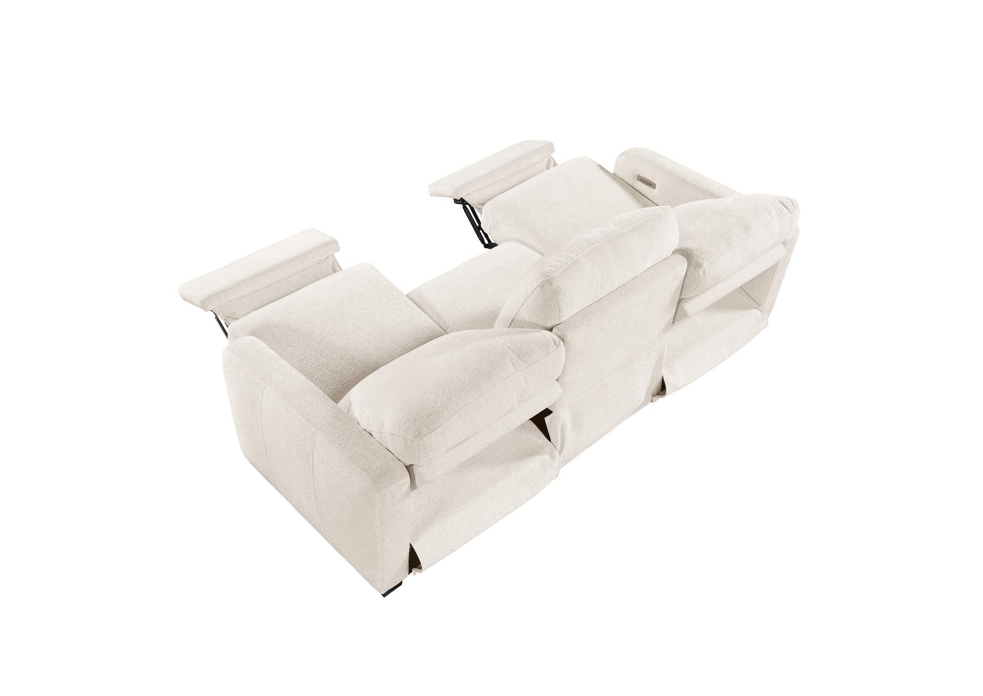 Power Double Reclining Sofa with USB Charging Ports image 3