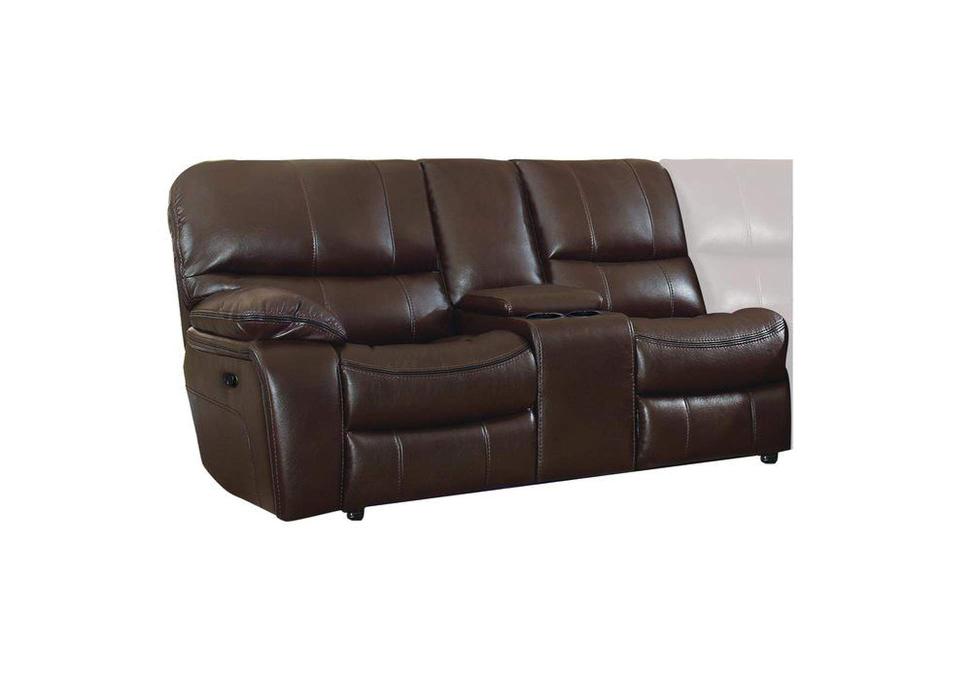 Left Side Reclining Love Seat With Center Console image 2