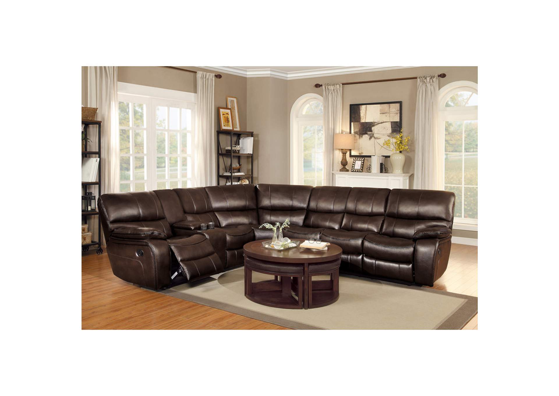 Left Side Reclining Love Seat With Center Console image 4