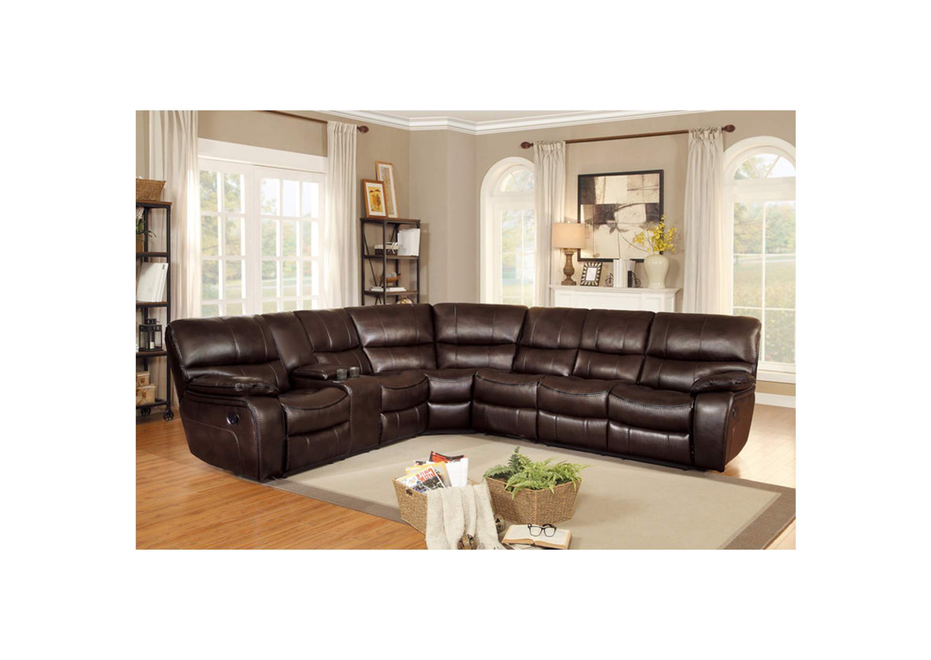 Left Side Reclining Love Seat With Center Console image 5
