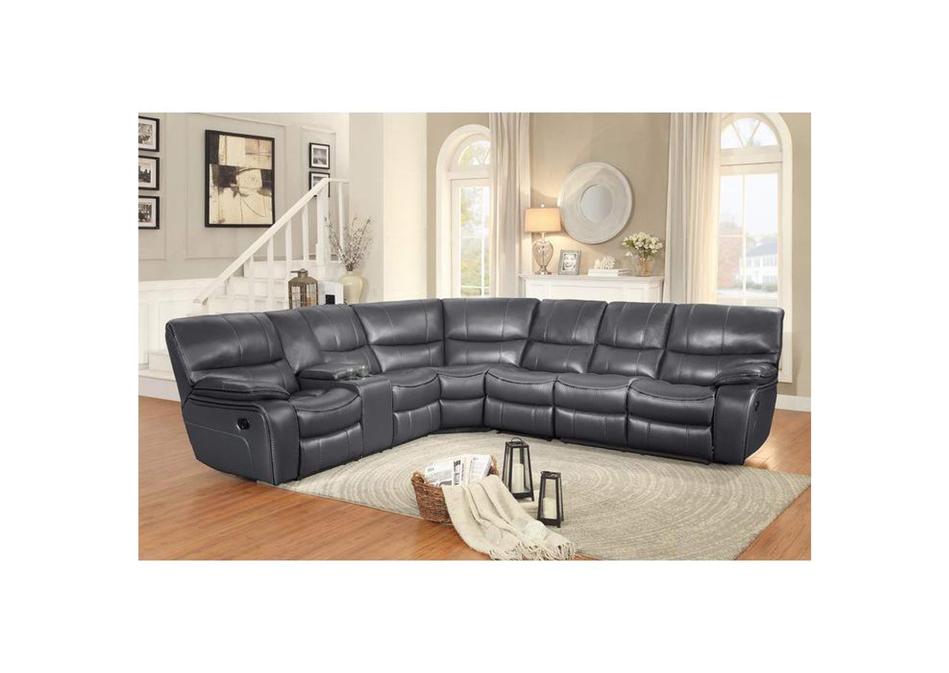 Left Side Reclining Love Seat With Center Console image 4