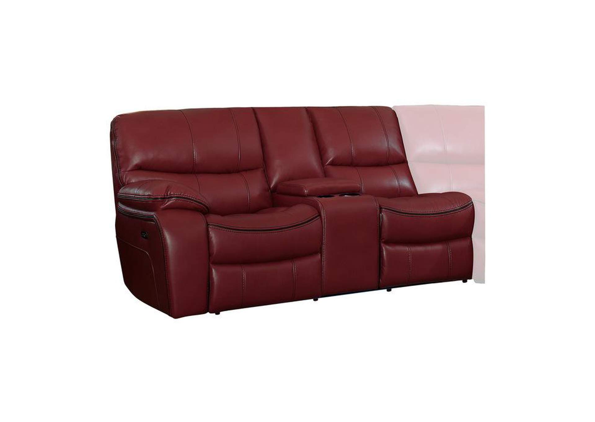 Left Side Reclining Love Seat With Center Console image 1