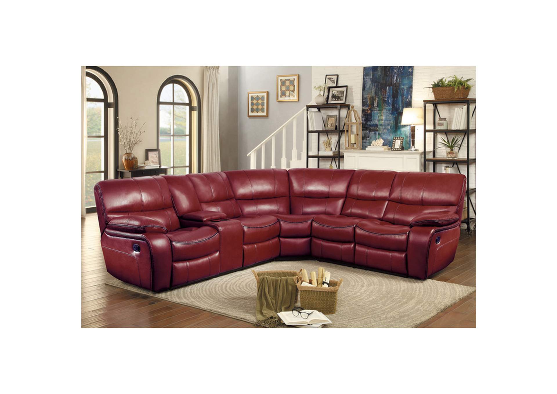 Left Side Reclining Love Seat With Center Console image 5