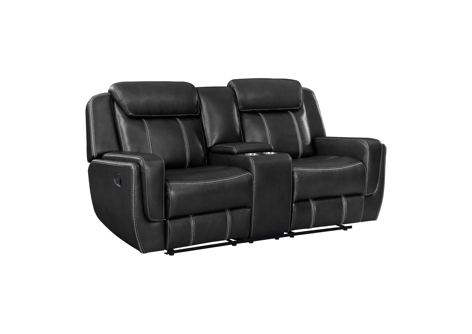 Littleton Double Reclining Love Seat with Center Console, Receptacles and USB Ports image 3