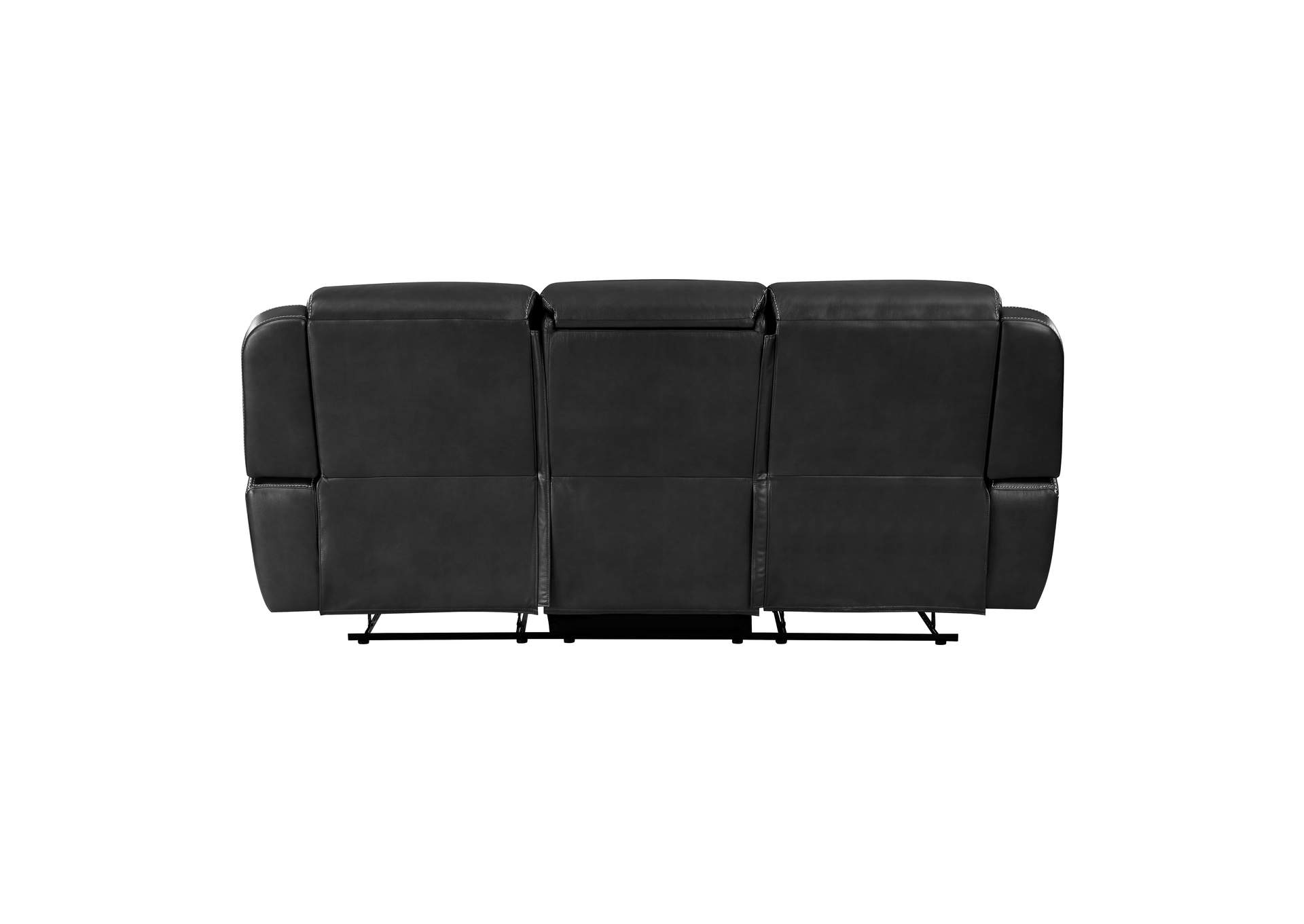 Littleton Double Reclining Sofa with Center Drop-Down Cup Holders,Storage Pouch, Receptacles and USB Ports image 4