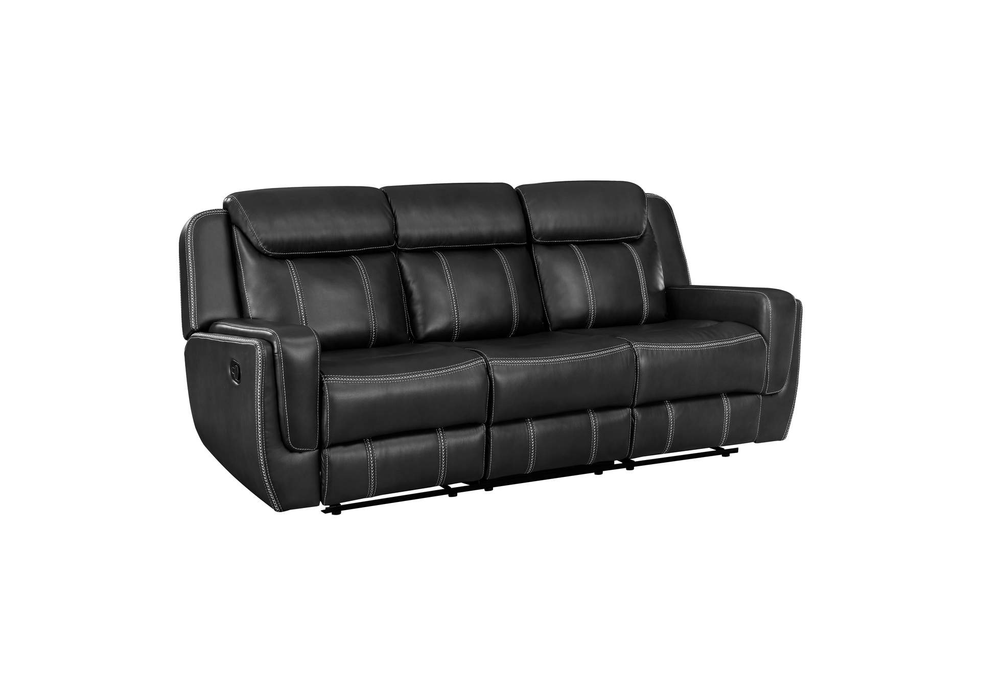 Littleton Double Reclining Sofa with Center Drop-Down Cup Holders,Storage Pouch, Receptacles and USB Ports image 3